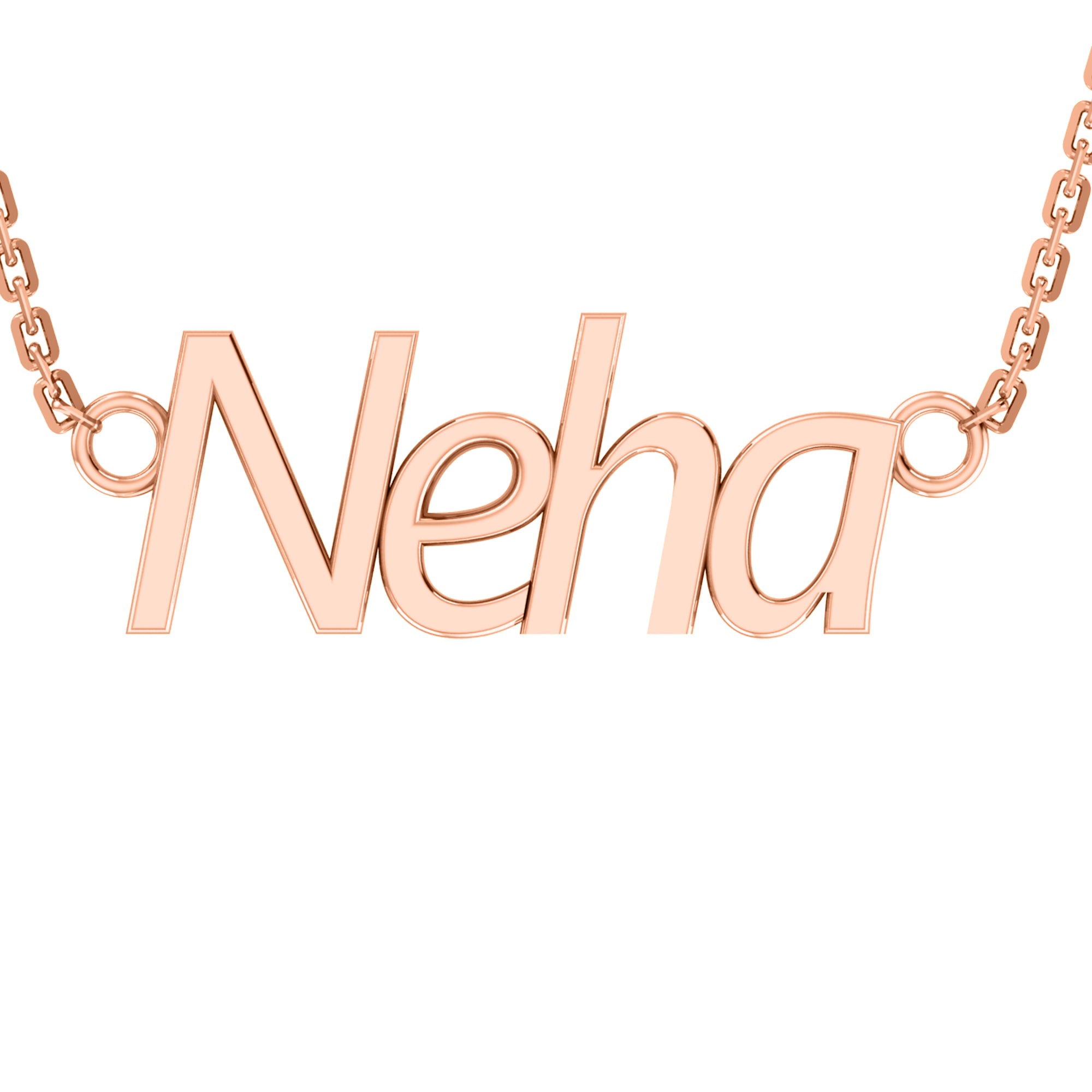 RKC Name Pendant Necklace 925 Silver Jewelry 14K Yellow Gold Plated Pr