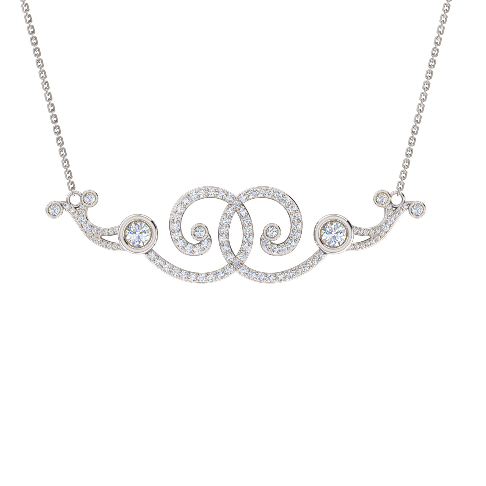 White Over Silver White Diamond