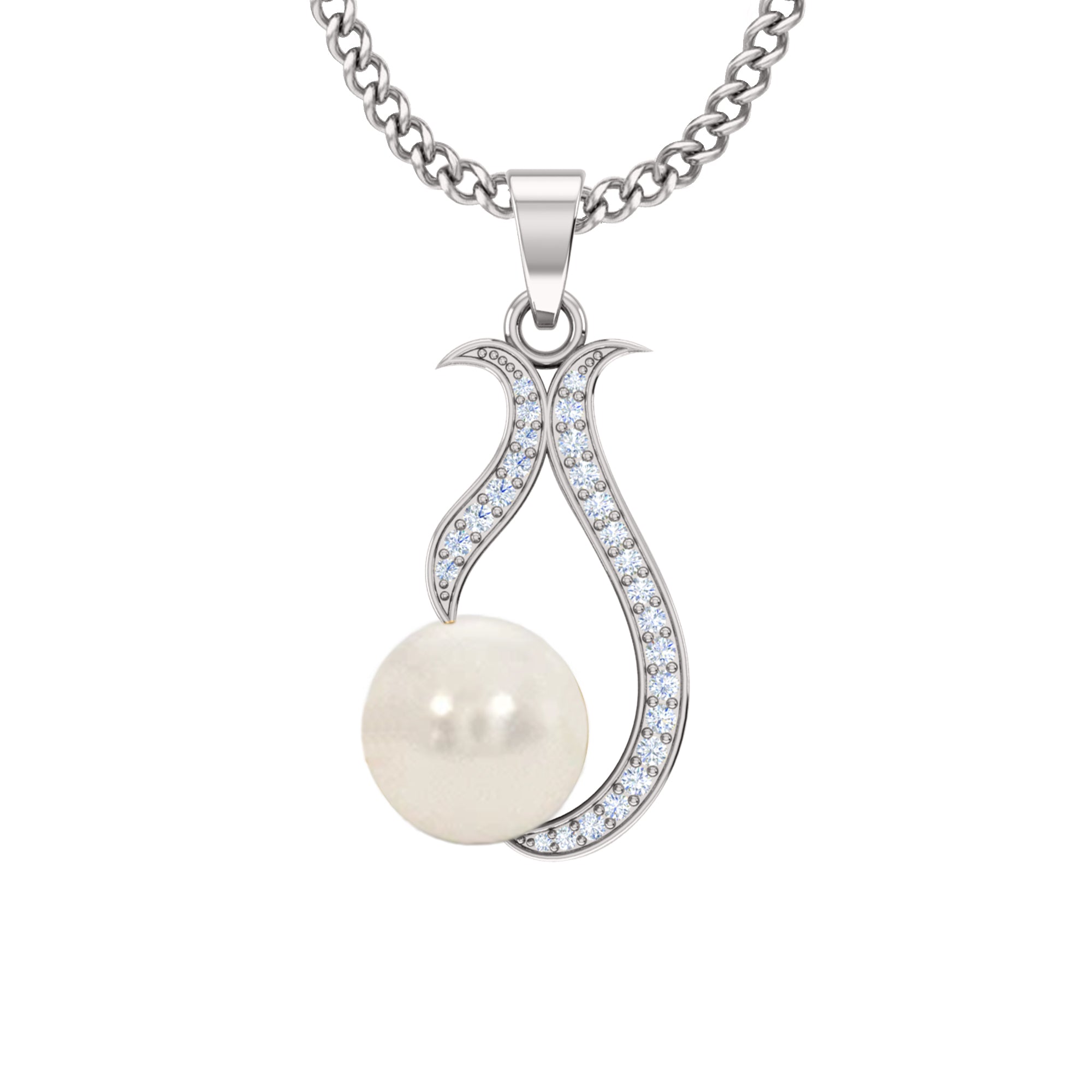 RKC 3.35Ct ময়সানাইট এবং পার্ল ড্রপ দুল 925 সিলভার জুয়েলারী 14K হলুদ সোনার প্রলেপ 4.40gm 29.00mm