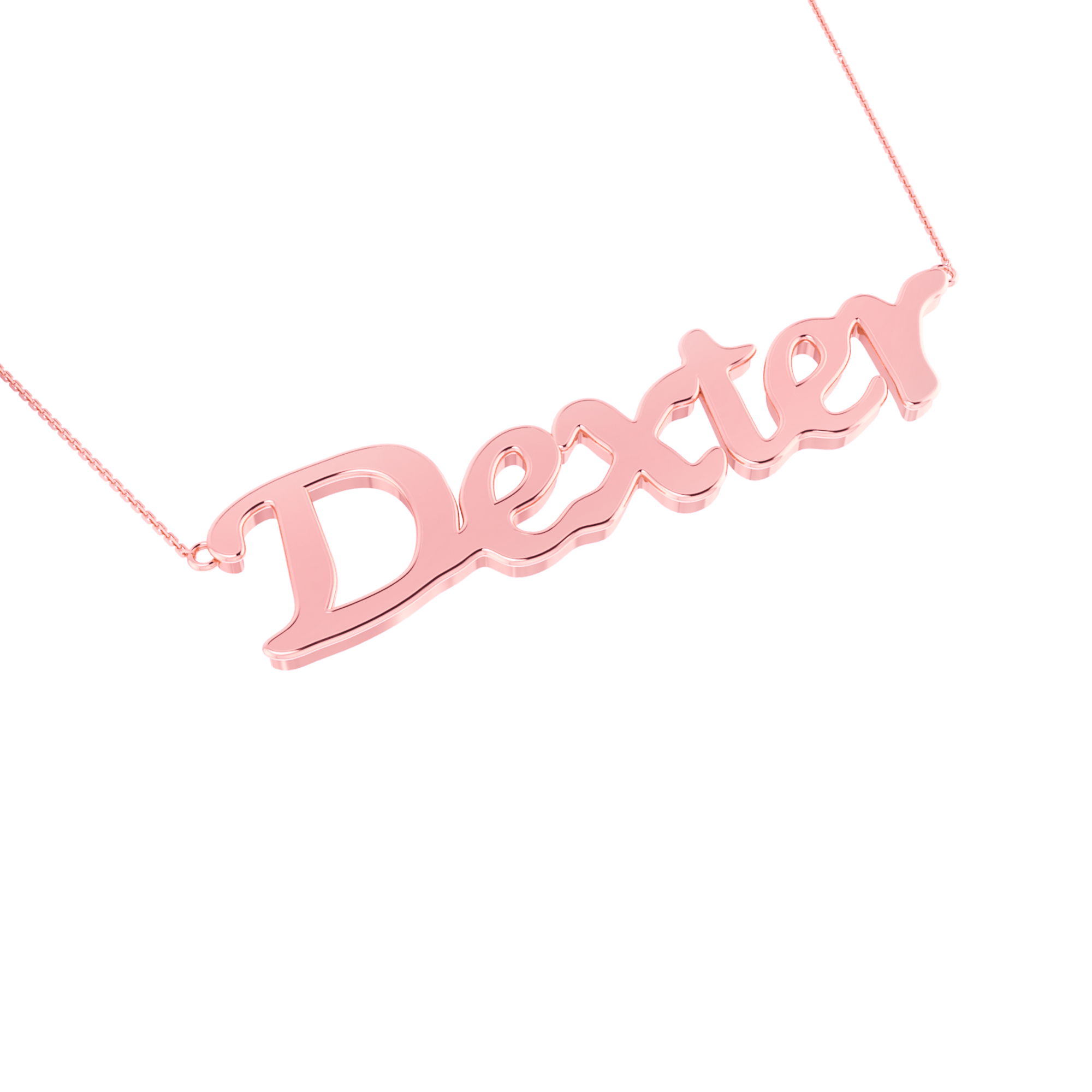 RKC 14k Yellow Gold Plated Initial Name Pendant Necklace Approx. Weight 5gm and Length 10mm