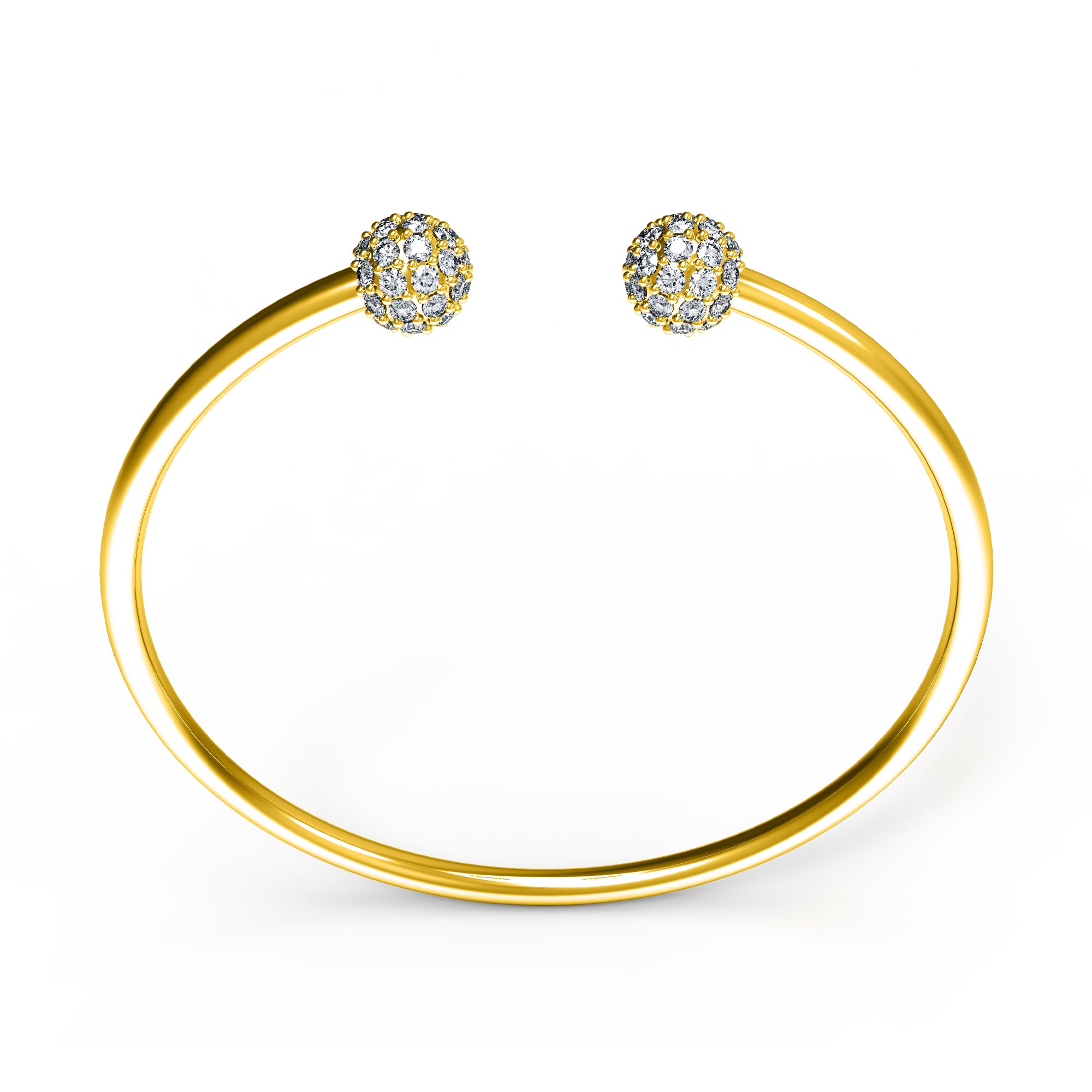 RKC 925 Ασημένιο 1,08 καρατίων Moissanite Γυναικείο βραχιόλι 14 καρατίων ροζ επιχρυσωμένο Wt 9,00gm Ύψος 50,00mm