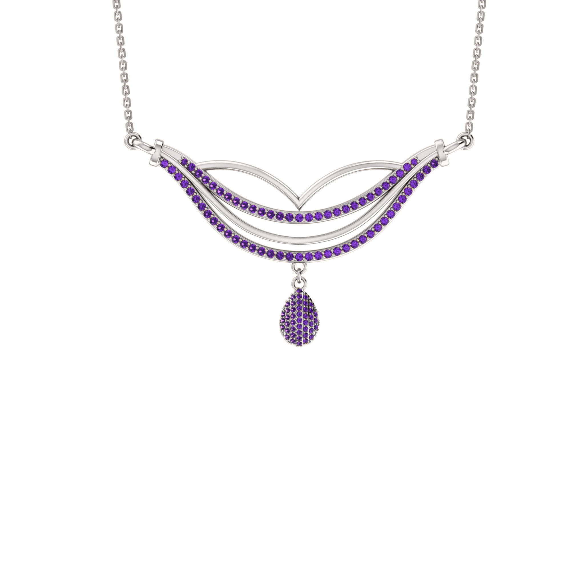 Σετ κολιέ δάκρυ RKC 1.198Ct Moissanite 925 Ασήμι 14 καρατίων ροζ επιχρυσωμένο Βάρος προϊόντος 8,50 gm Ύψος 35,00 mm