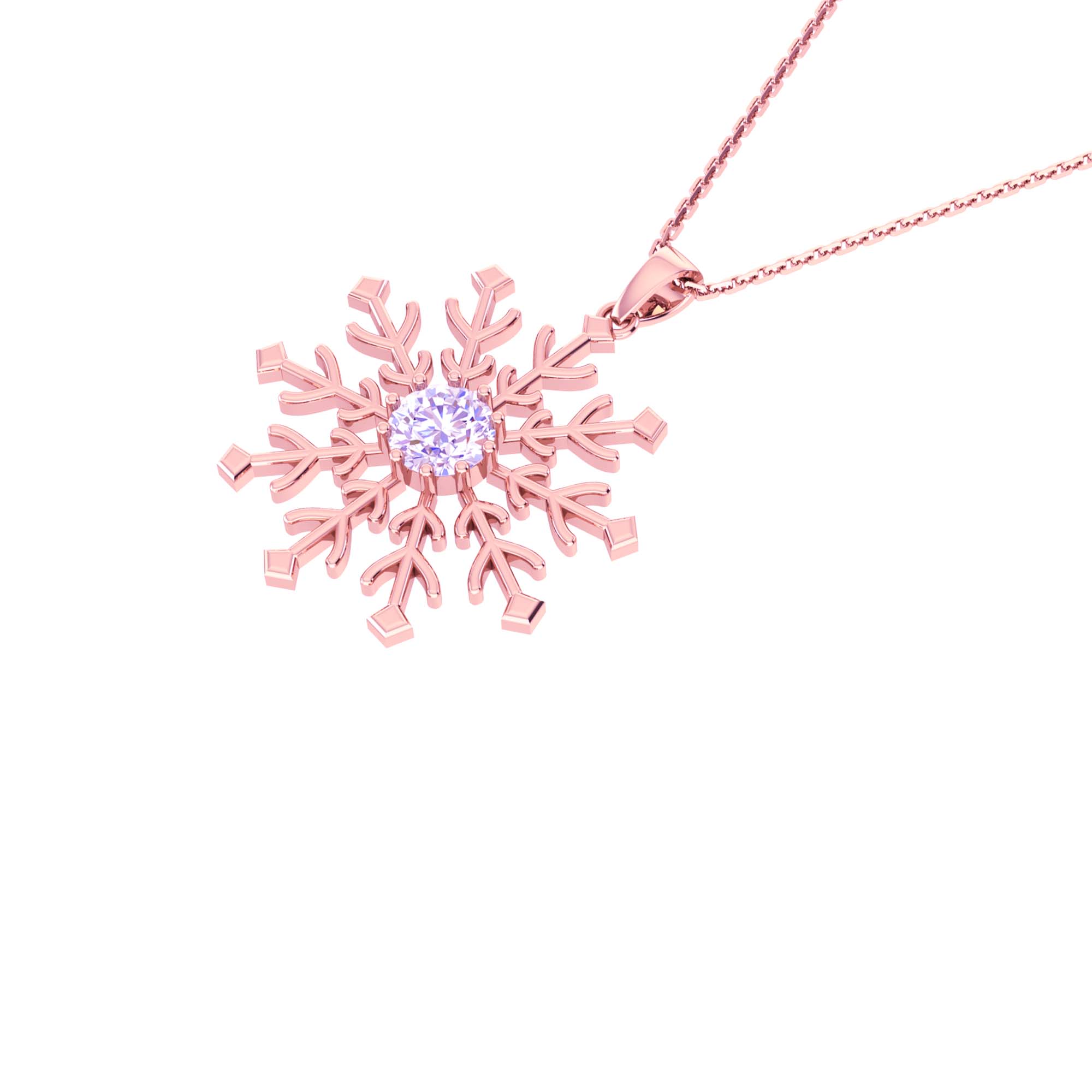 RKC Made With 14K Gold Plated Flower Shape Pendant Necklace For Her Product Weight 5 gm