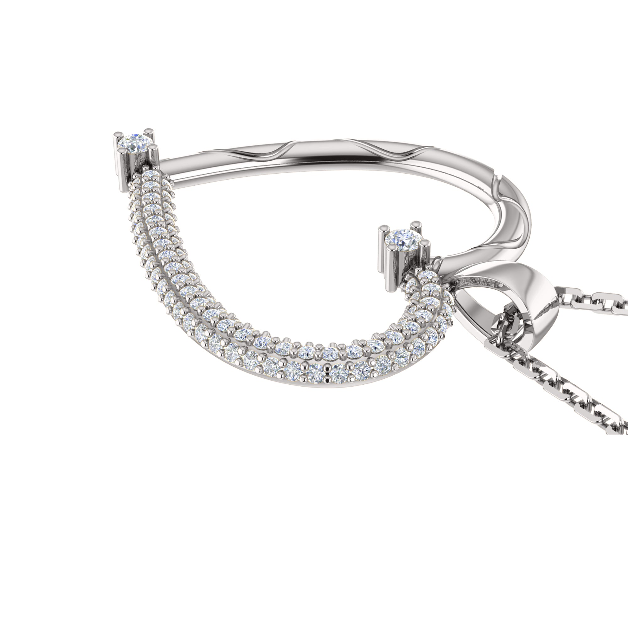 RKC 0.46Ct 모이사나이트 하트 스타일 펜던트 925 실버 주얼리 14K 옐로우 골드 도금 중량 4.10gm 높이 28mm