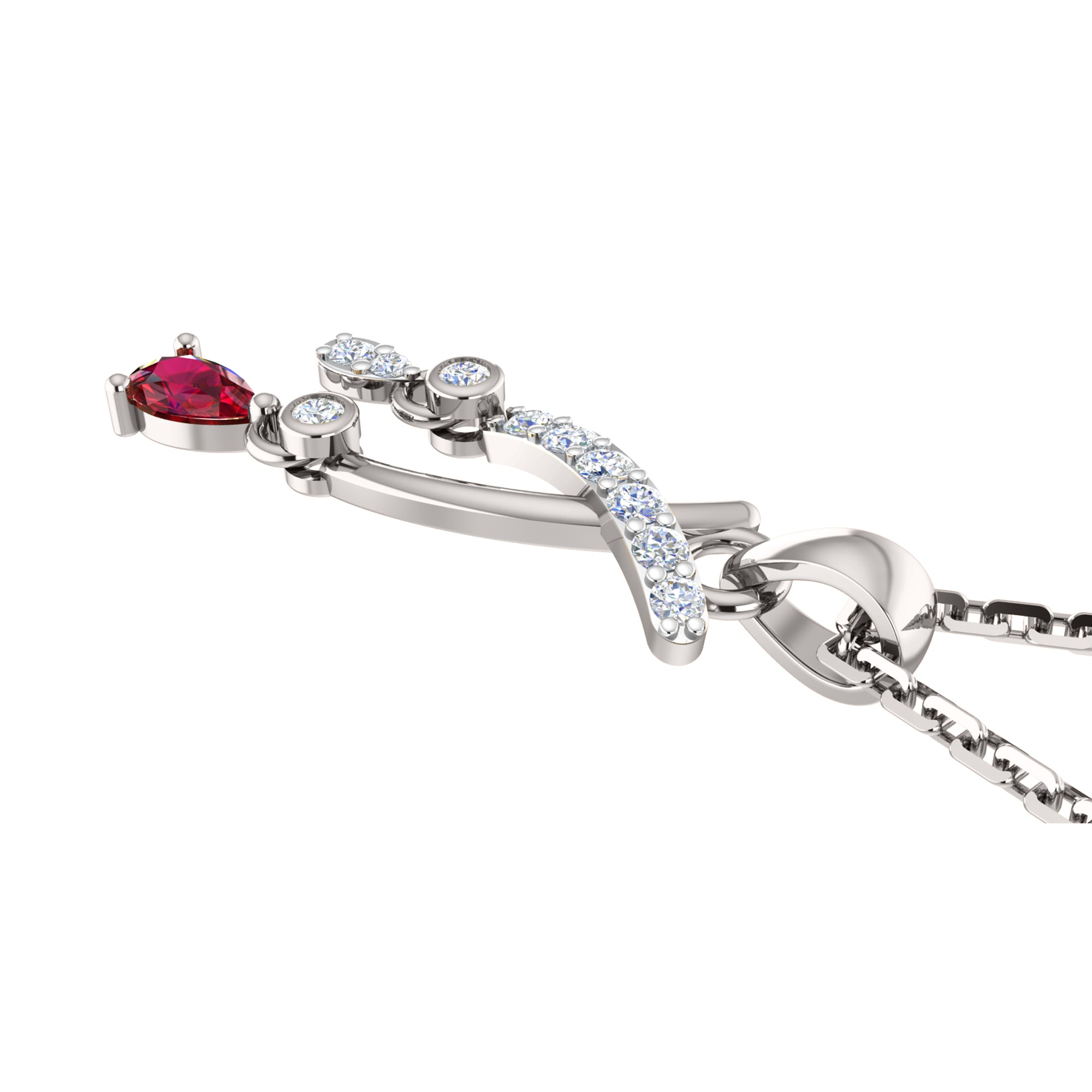 RKC 925 সিলভার গোল্ডেন মোট 0.32Ct রুবি দুল Wt 3.50gm এবং Wt কানের দুল 1.30gm সেট 14K রোজ গোল্ড প্লেটেড