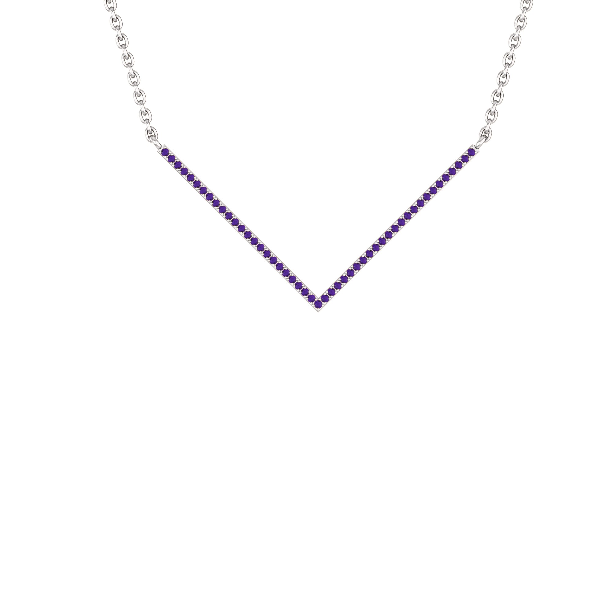 RKC 0.4 CT Moissanite Charm Necklace 925 Silver 14k Rose gold Plated Product Weight 3.5 GM Height 24.00 MM