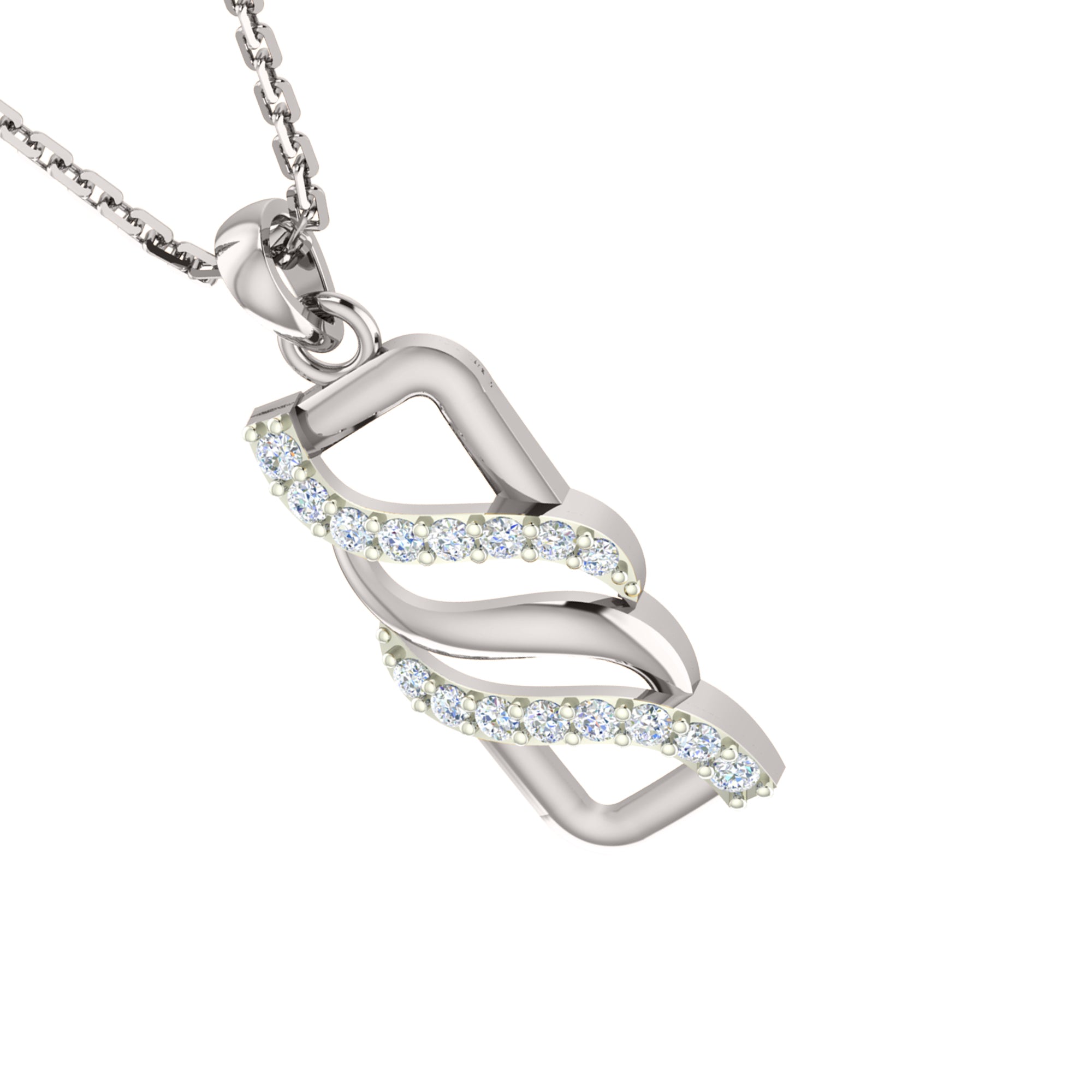 RKC 925 સિલ્વર ગોલ્ડન ટોટલ 0.48Ct મોઈસાનાઈટ પેન્ડન્ટ Wt 3.80gm અને Wt એરિંગ 2.20gm સેટ 14K યલો ગોલ્ડ પ્લેટેડ સાથે