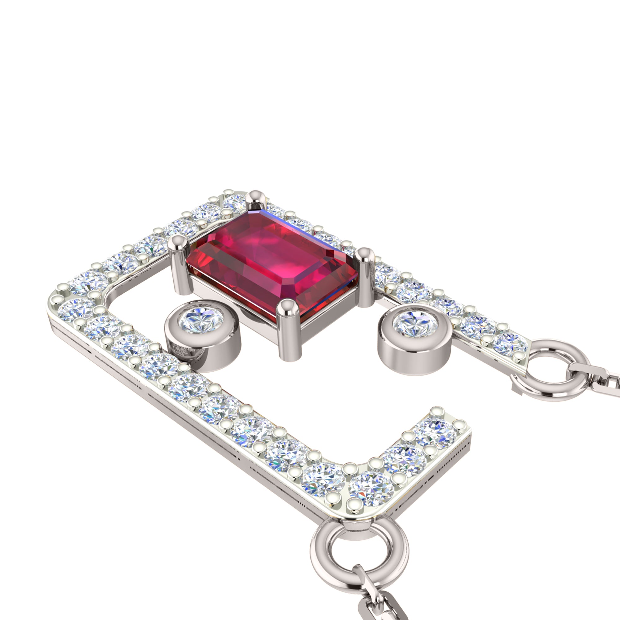 RKC 925 Срэбра Залаты Усяго 1,00 карата Рубінавы кулон Вага 3,70 г і завушніцы 2,10 г Камплект з пакрыццём з 14-каратнага жоўтага золата