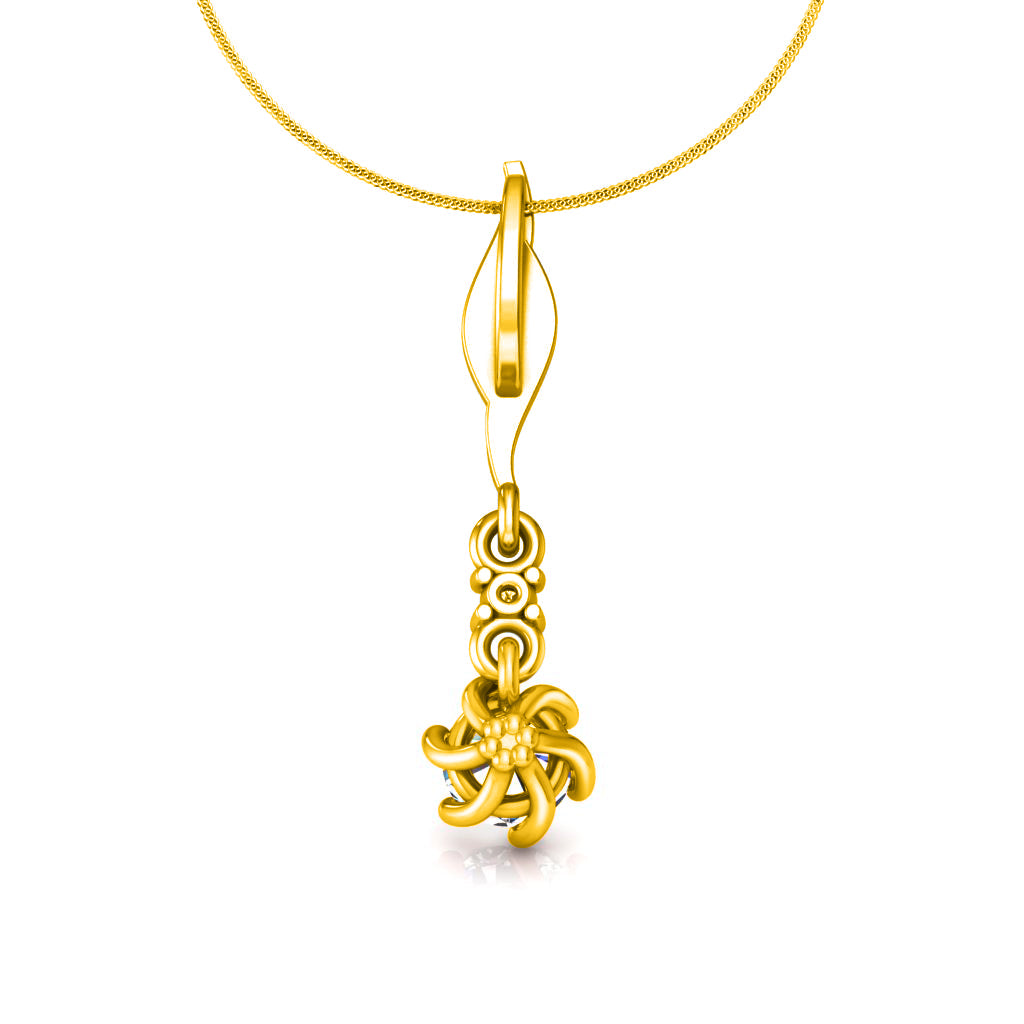 आरकेसी व्हाइट गोल्ड फिनिश दो स्टोन सिल्वर ड्रॉप 0.27 सीटी मोइसानाइट पेंडेंट उपहार उसकी ऊंचाई 20.00 मिमी वजन 2.6 ग्राम के लिए