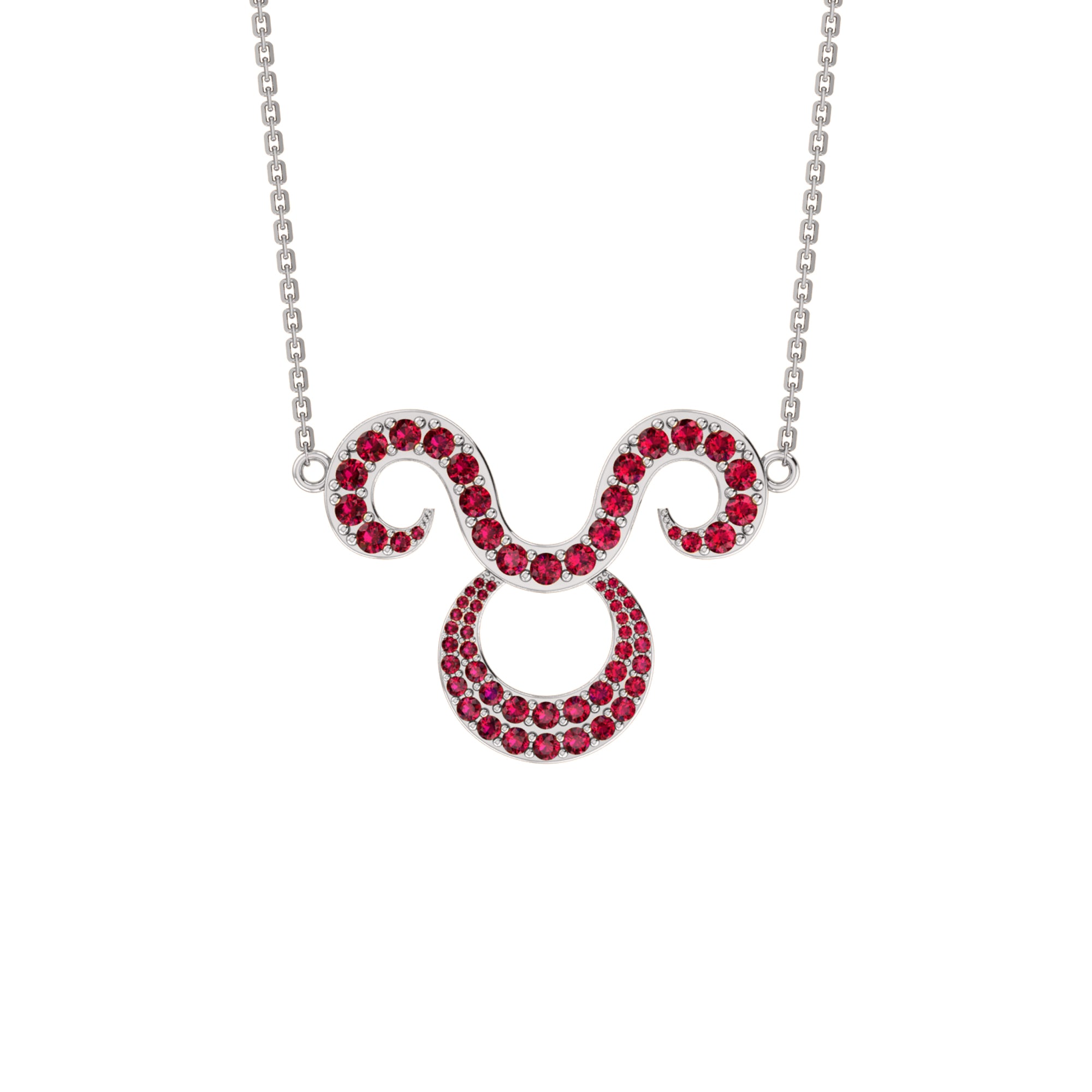 RKC 1.60Ct Moissanite Charming Aries Necklace Set 925 Silver 14k Yellow Gold Plated Weight 5.00gm Height 25.40mm