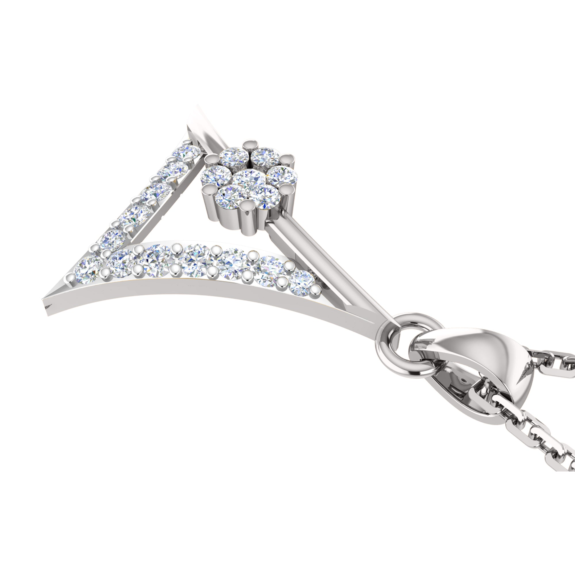 RKC 925 Срэбра Залаты Усяго 0,55 Карата Муасаніт Кулон Вага 3,40 г і Завушніцы 1,80 г Камплект з пакрыццём з ружовага золата 14K