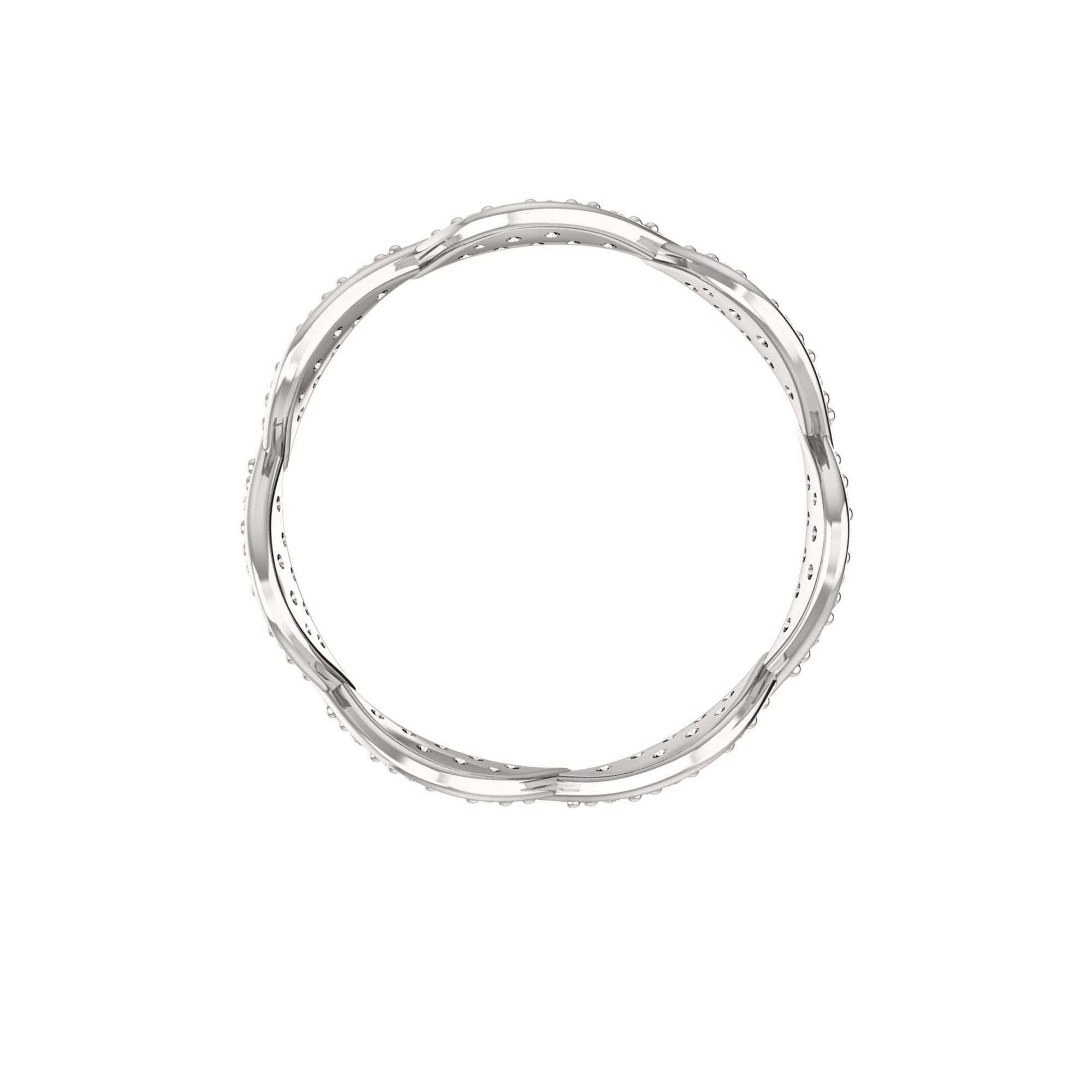 RKC 0.52Ct Round Moissanite Eternity Leaf Engagement Ring 925 Silver 14K Yellow Gold Plated For Women's Wt 2.50gm