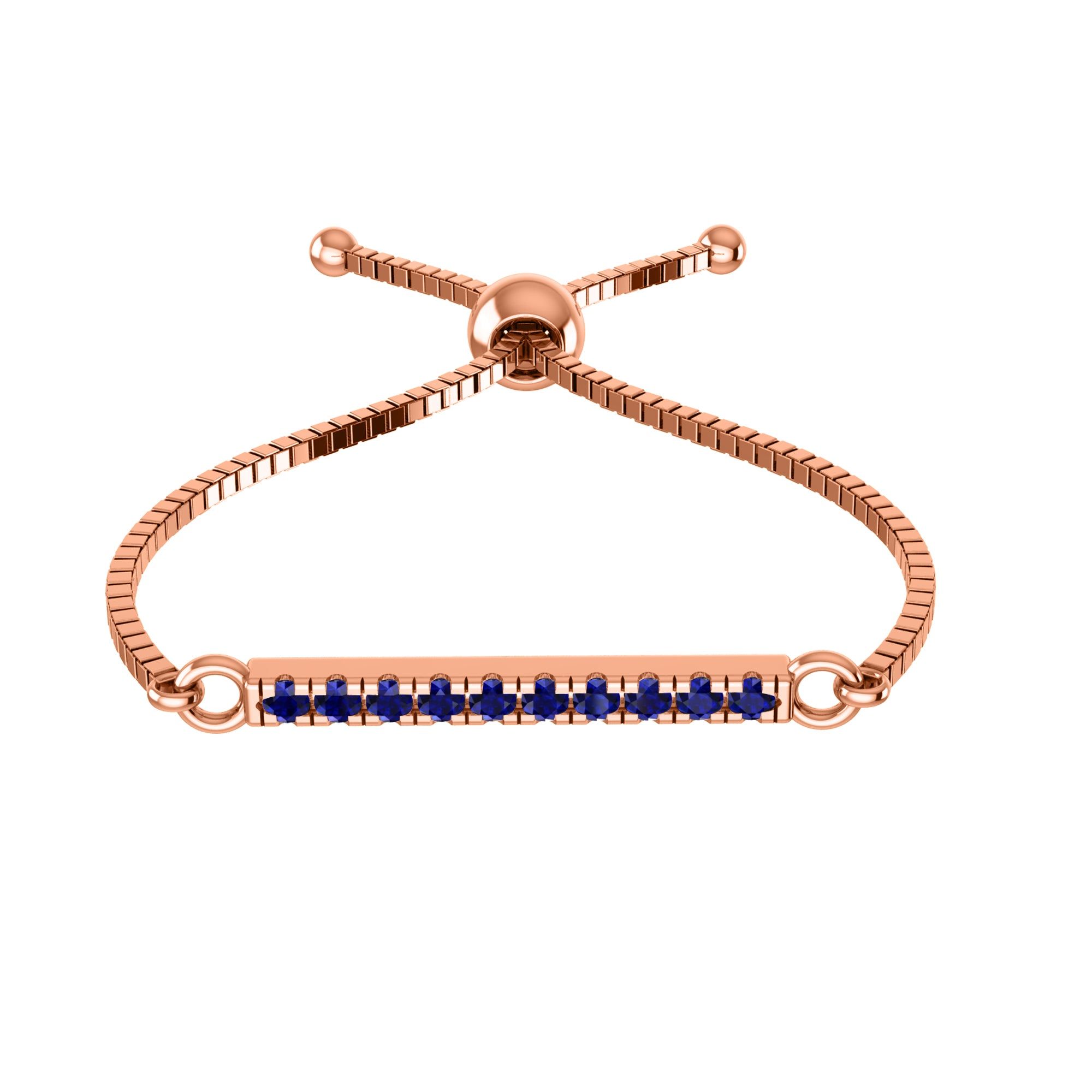 RKC 925 Sterling Silver Carat Wt 0.2 CT Multi Women's Bolo Adjustable Bracelet 14K Yellow Gold Plated Product Weight 2.80 GM