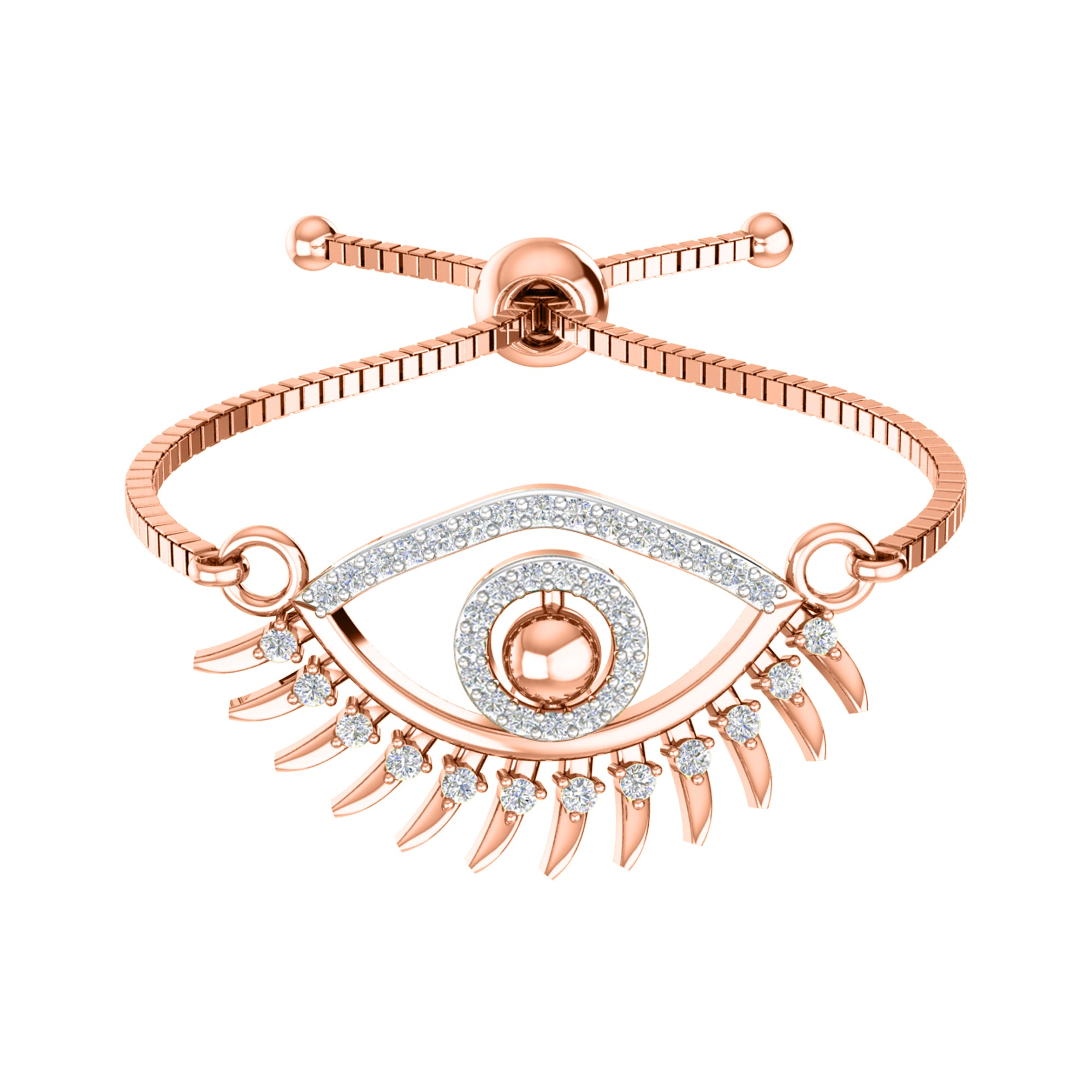 RKC 925 Sterling Silver 0.14Ct Multi Gemstone Women's Bracelet 14K Yellow Gold Plated Wt 3.80 GM Height 10.00mm