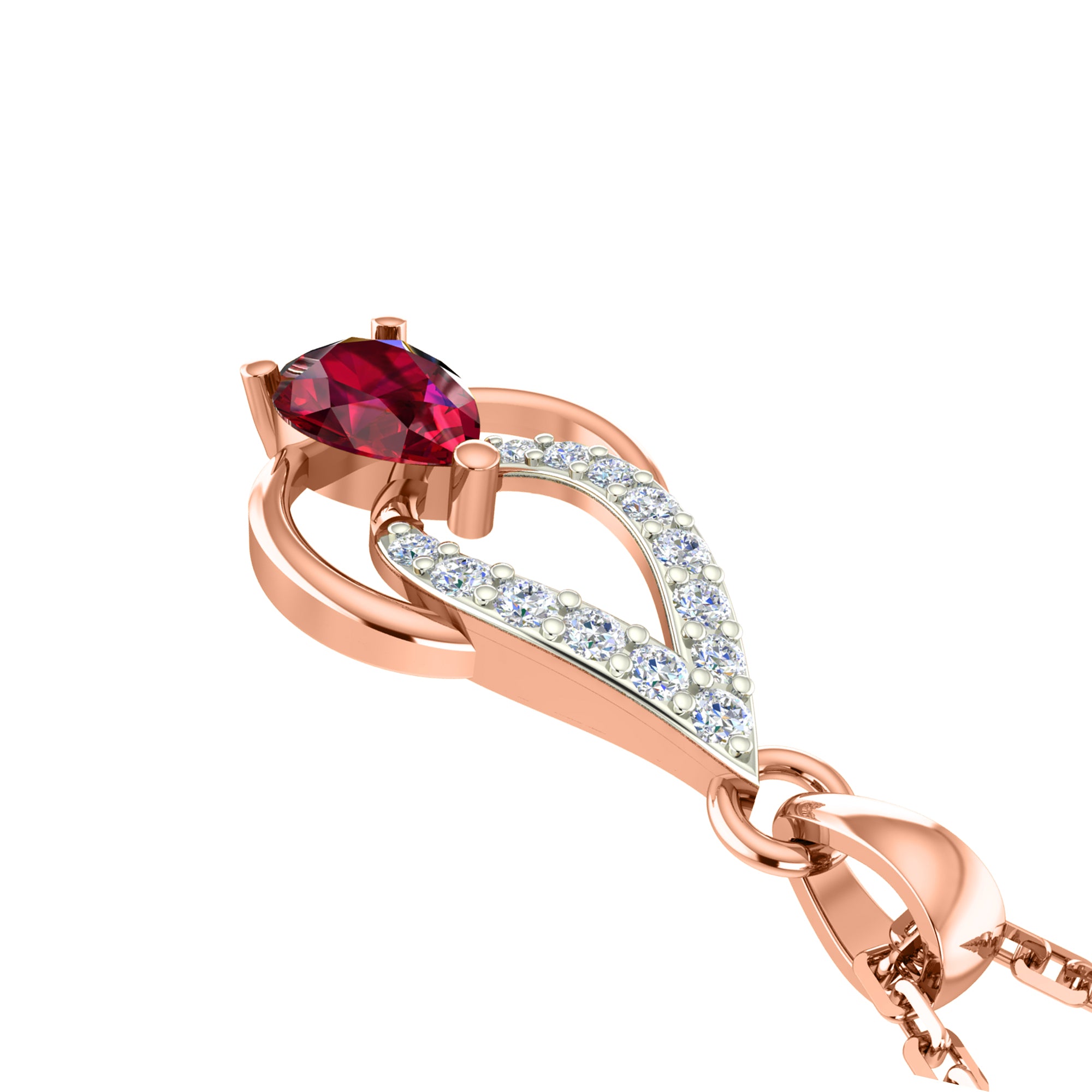 RKC 925 Perak Emas Total 0,36Ct Moissanite Liontin Anting Set Berat 5 gram Dengan Lapis Emas Kuning 14K