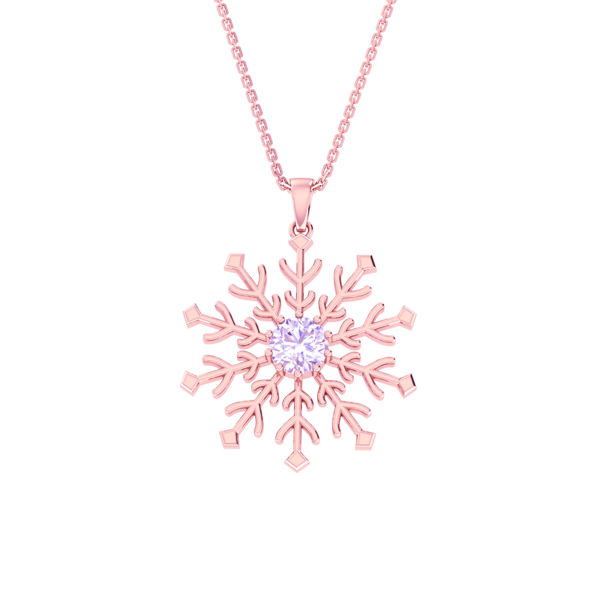 RKC Made With 14K Gold Plated Flower Shape Pendant Necklace For Her Product Weight 5 gm