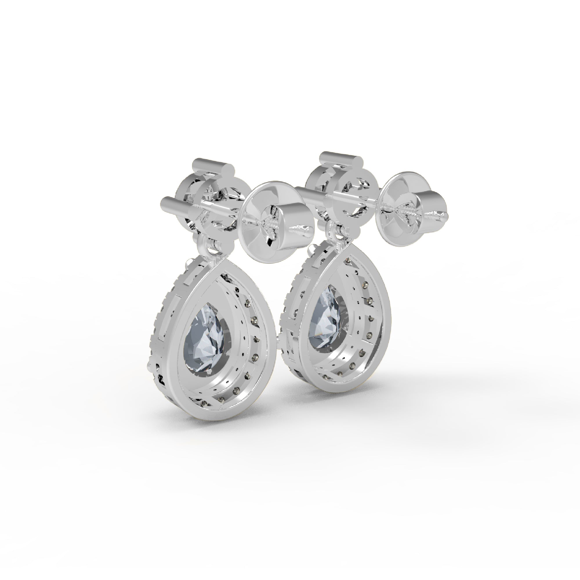 RKC 925 стерлингового срэбра жаночая завушніца з грушай, 14 карат, жоўтая больш за вагу 4,20 GM, вышыня 21,00 мм