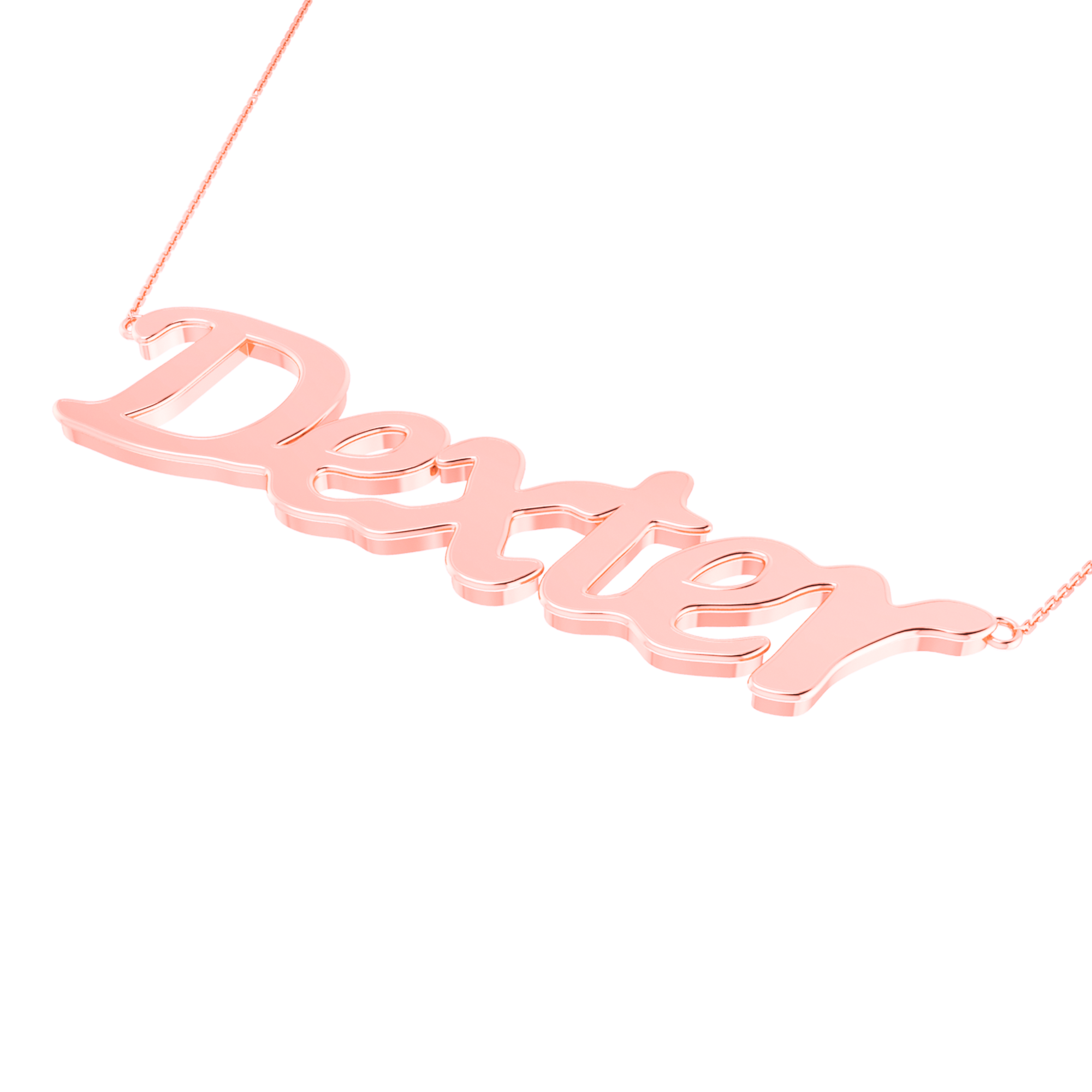 RKC 14k Yellow Gold Plated Initial Name Pendant Necklace Approx. Weight 5gm and Length 10mm