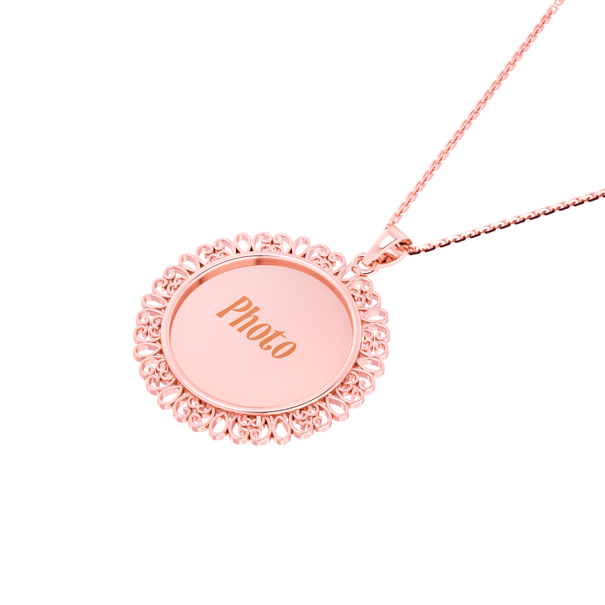 RKC Memory Photo Pendant Locket 14k Yellow Gold Plated 925 Silver Weight 6gm