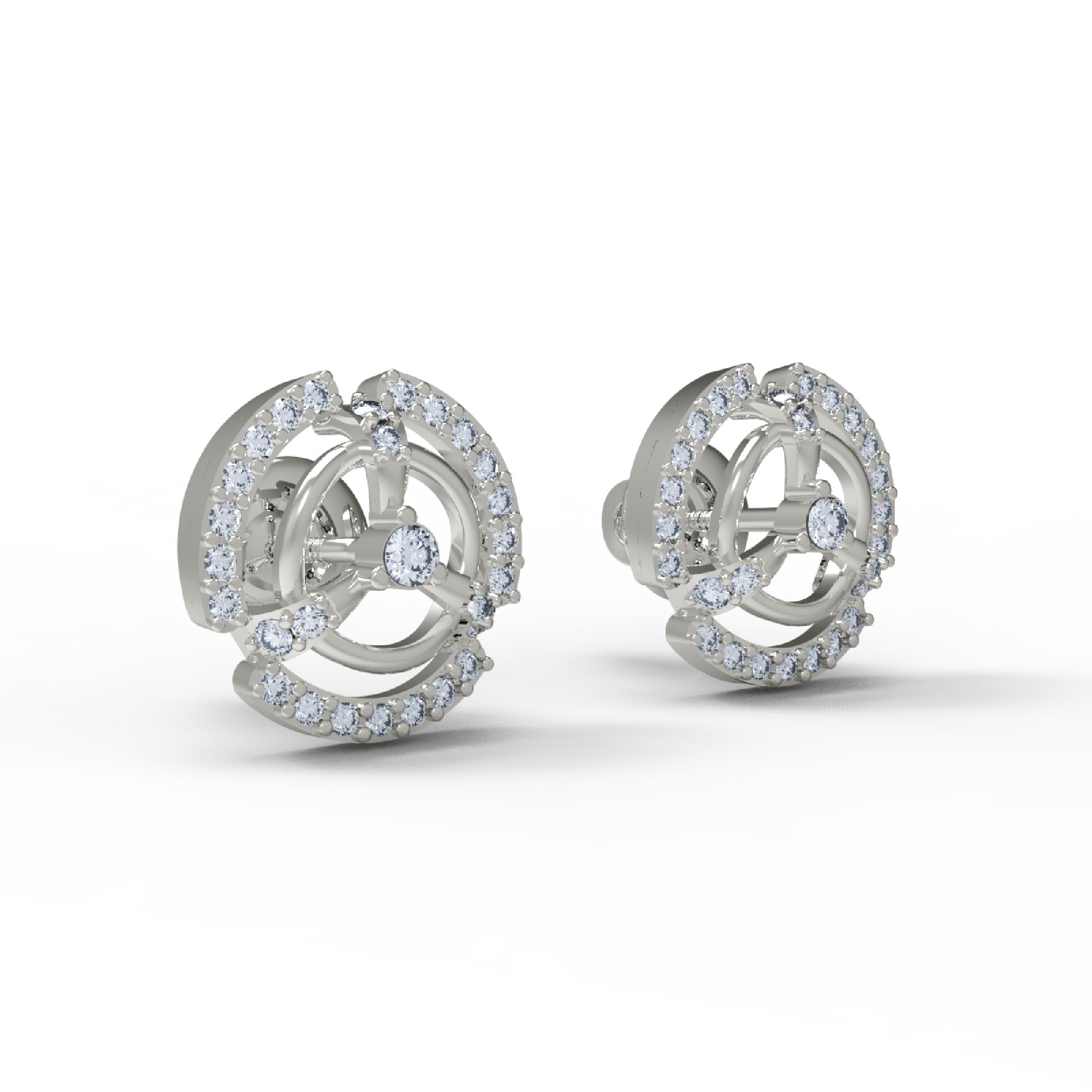 RKC 925 стерлингового срэбра Жаночыя завушніцы-гваздзікі 14k жоўты больш за 1,20 г вышыня 10,00 мм