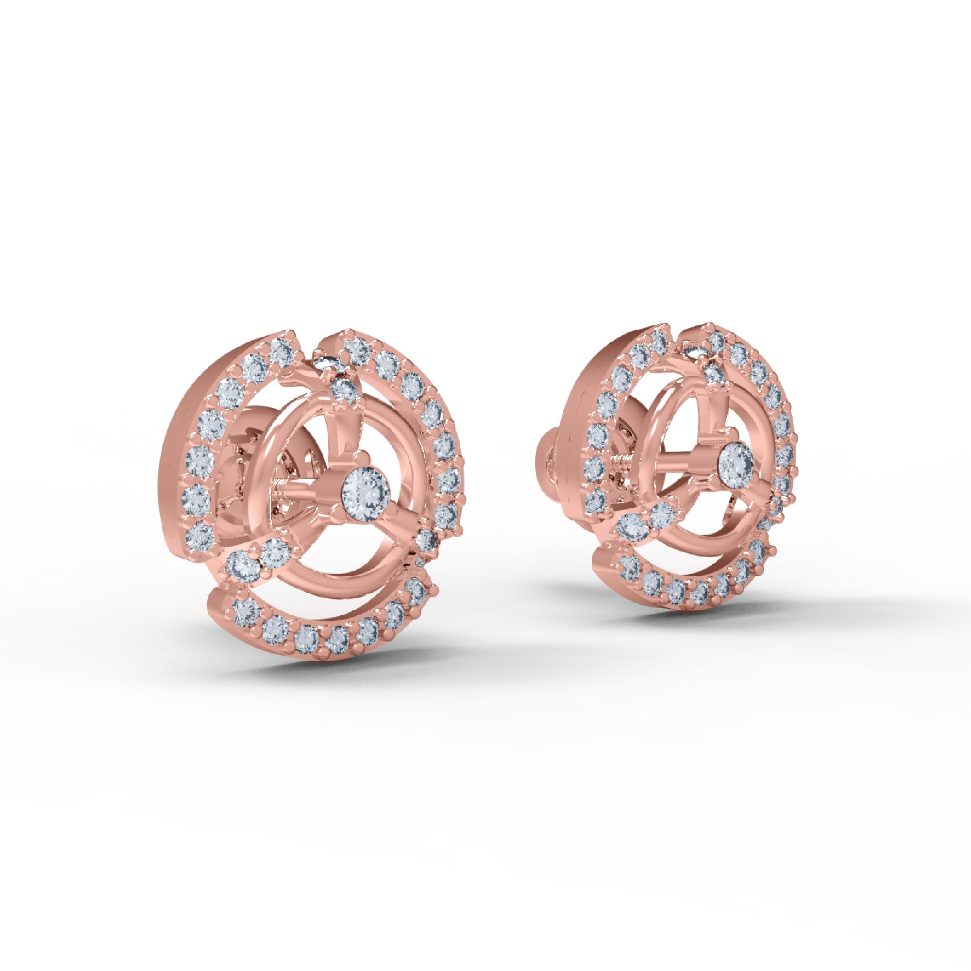 RKC 925 стерлингового срэбра Жаночыя завушніцы-гваздзікі 14k жоўты больш за 1,20 г вышыня 10,00 мм