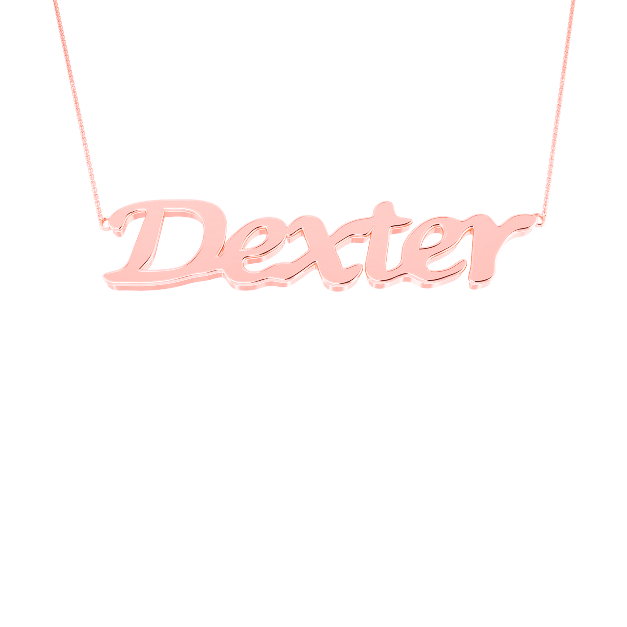 RKC 14k Yellow Gold Plated Initial Name Pendant Necklace Approx. Weight 5gm and Length 10mm