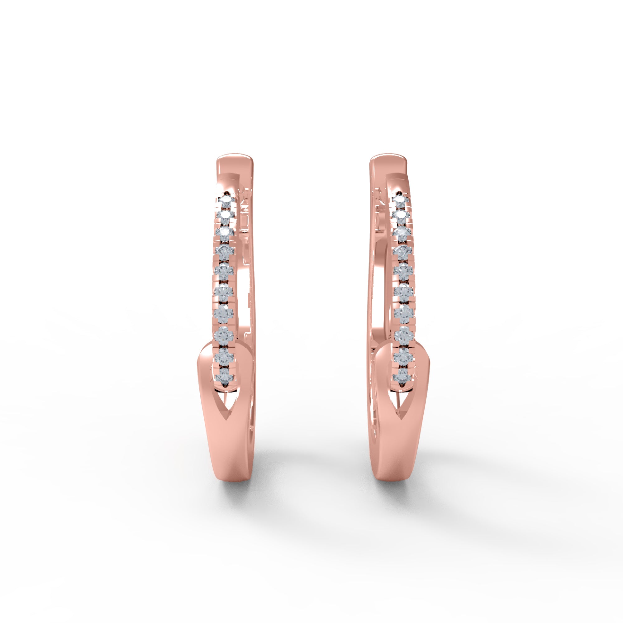 RKC 925 স্টার্লিং সিলভার হুপ মহিলাদের কানের দুল 14k হলুদ ওভার পণ্য Wt 3.40 GM উচ্চতা 19.00 MM