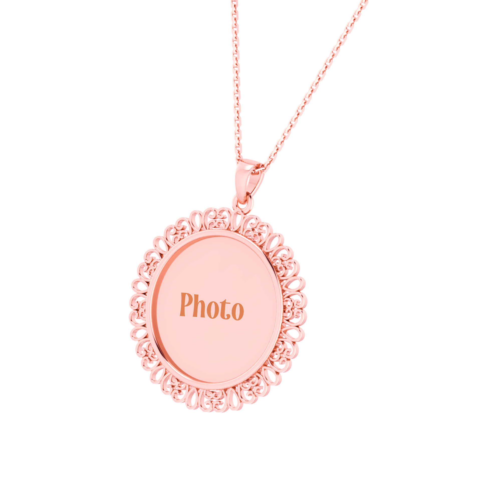 RKC Memory Photo Pendant Locket 14k Yellow Gold Plated 925 Silver Weight 6gm