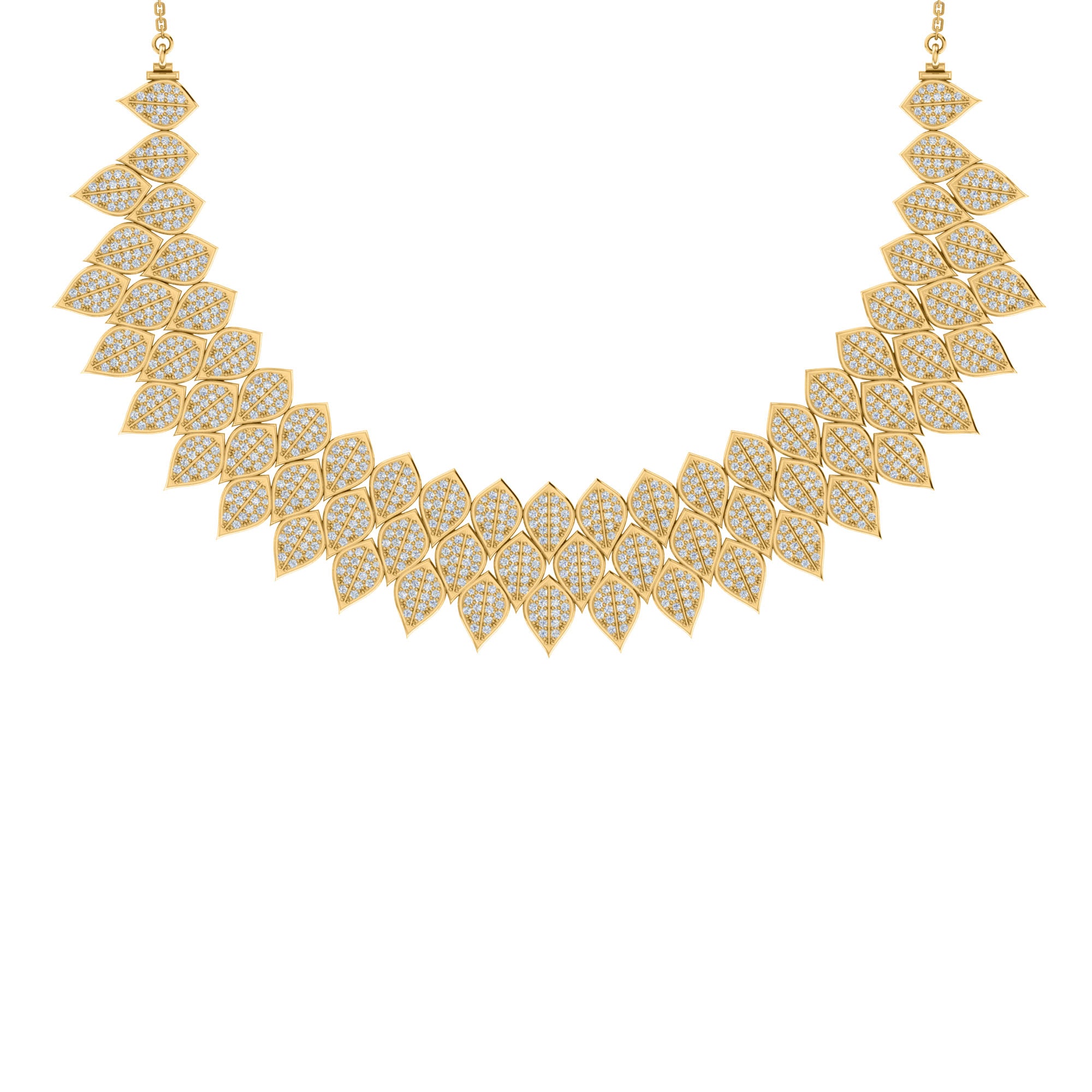 RKC 16.9 ct Moissanite Charming Necklace 925 Silver 14k Rose gold Plated Product Weight 39.00 gm