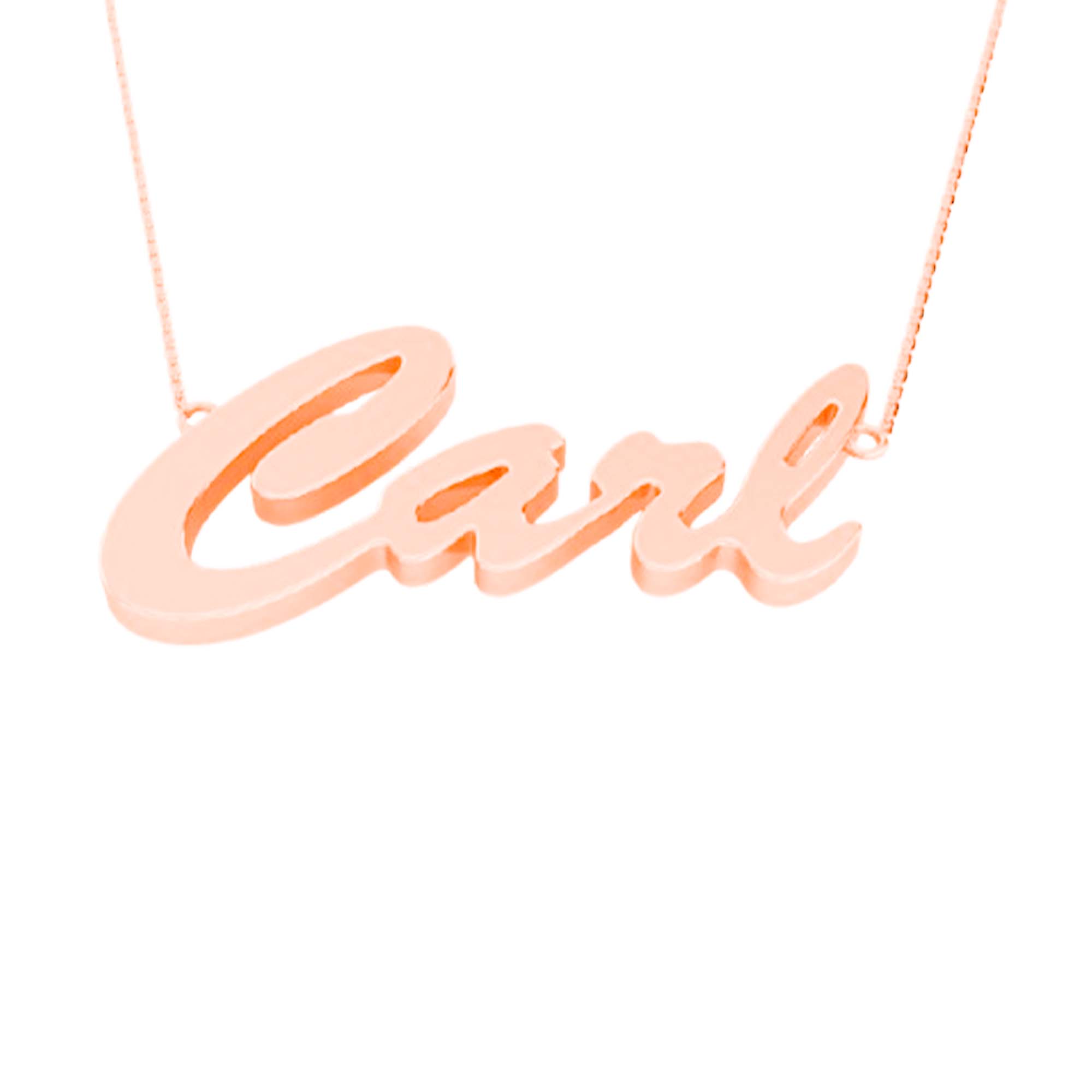 RKC Unique Style Initial Name Pendant Necklace 14k Yellow Gold Plated