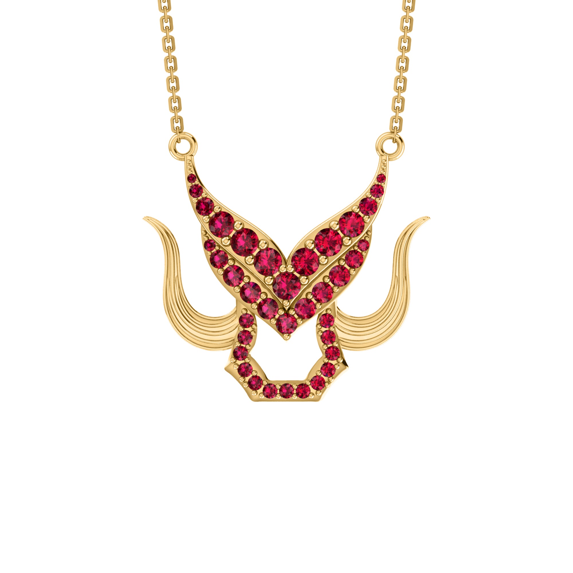 Γοητευτικό κολιέ RKC 2.73Ct Moissanite 925 Ασήμι 14 καρατίων Κίτρινο επιχρυσωμένο Βάρος προϊόντος 7.00gm Ύψος 26.00mm