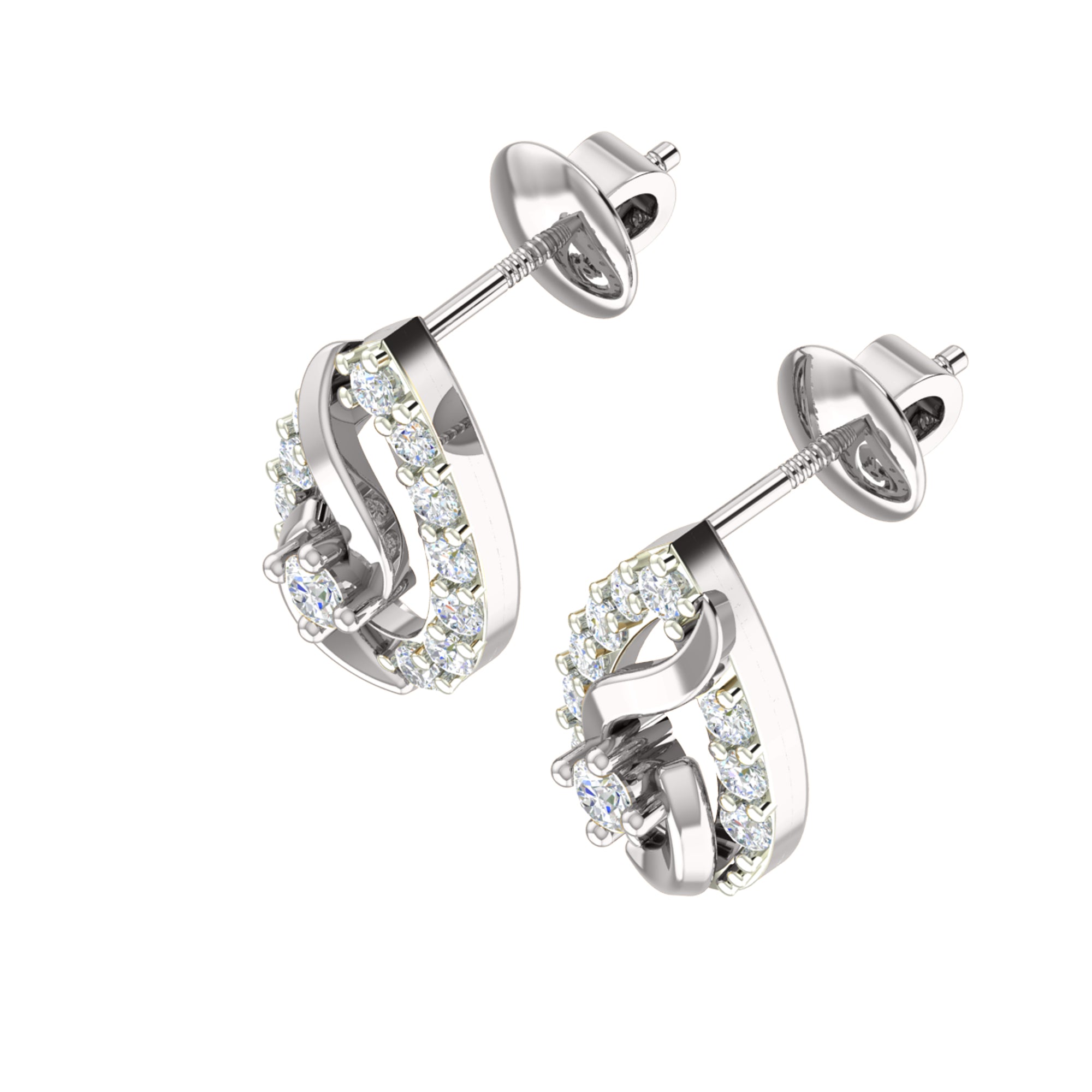 RKC 925 सिल्व्हर गोल्डन टोटल 0.65Ct मॉइसॅनाइट पेंडंट Wt 4.50gm आणि Wt कानातले 2.00gm सेट 14K रोझ गोल्ड प्लेटेड