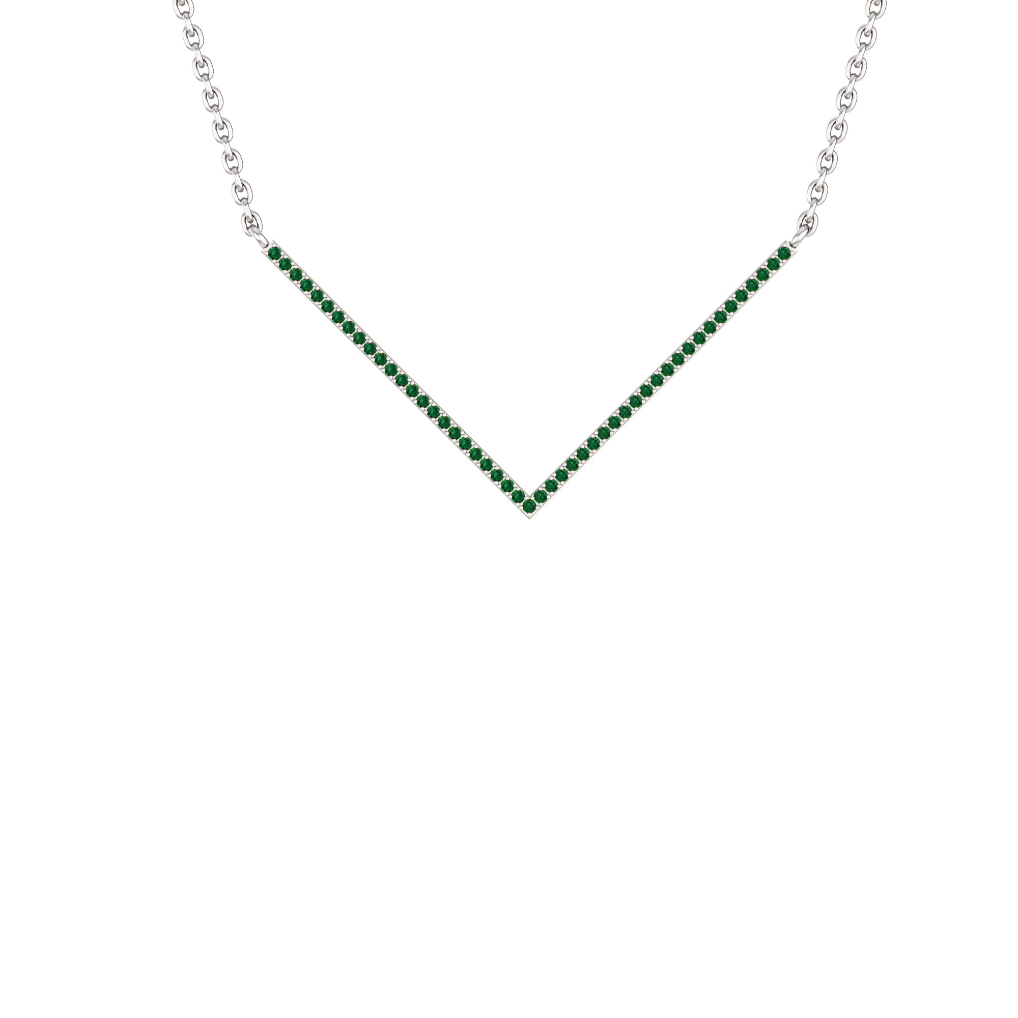 RKC 0.4 CT Moissanite Charm Necklace 925 Silver 14k Rose gold Plated Product Weight 3.5 GM Height 24.00 MM