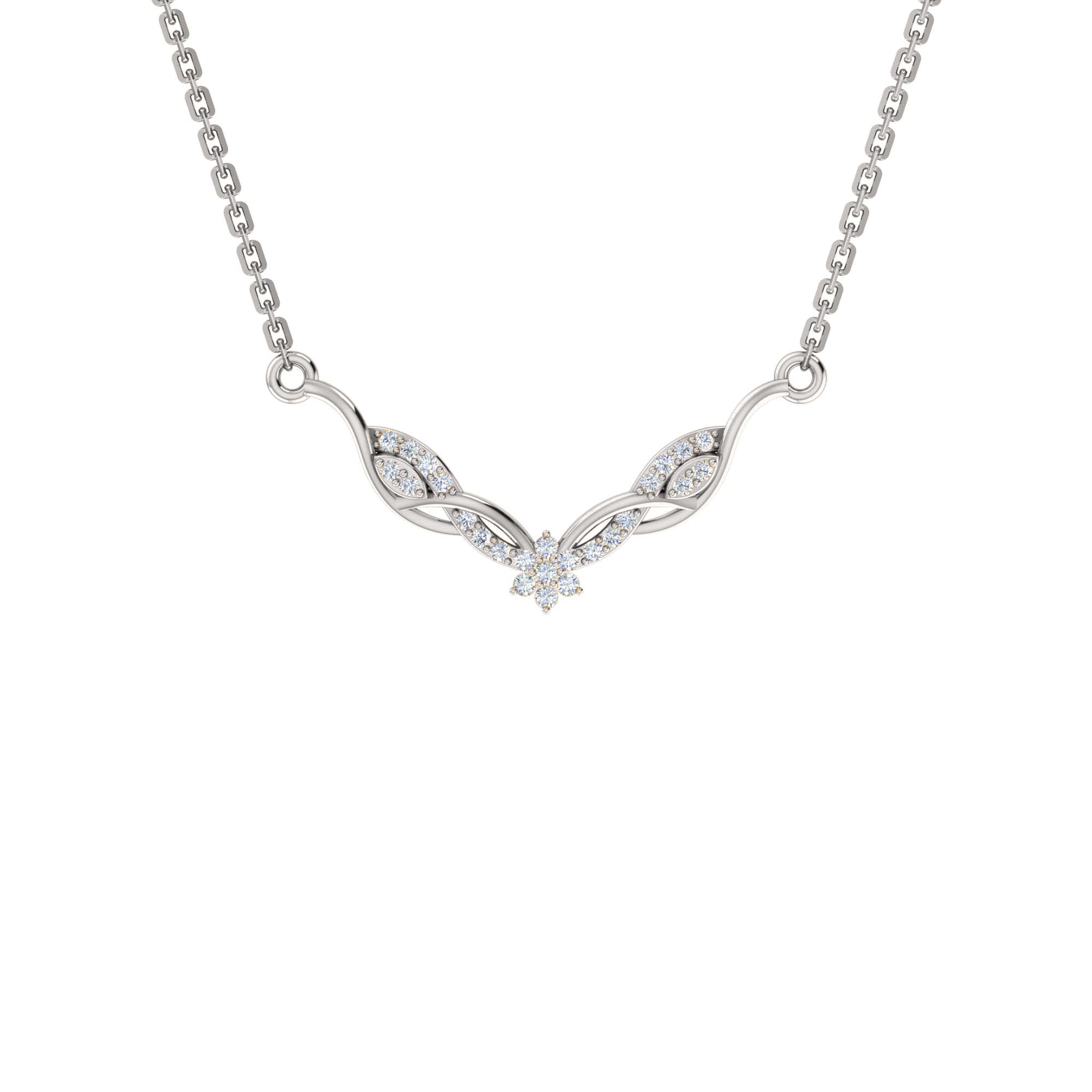 RKC 2.4 CT Charming Moissanite Necklace 925 Silver 14k Yellow gold Plated Product Weight 4.50 GM Height 16.50 MM
