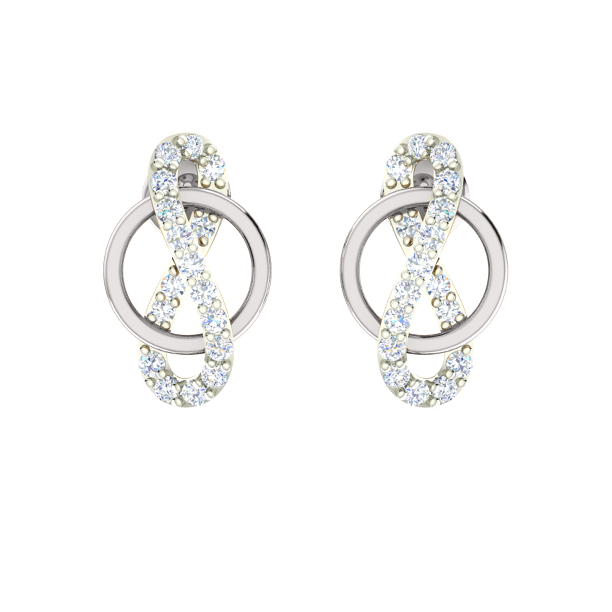 RKC 925 срэбра, золата, 0,67 карата, кулон з муасаніта, вага 4,10 г і завушніцы 2,70 г, камплект з пакрыццём з жоўтага золата 14 карат