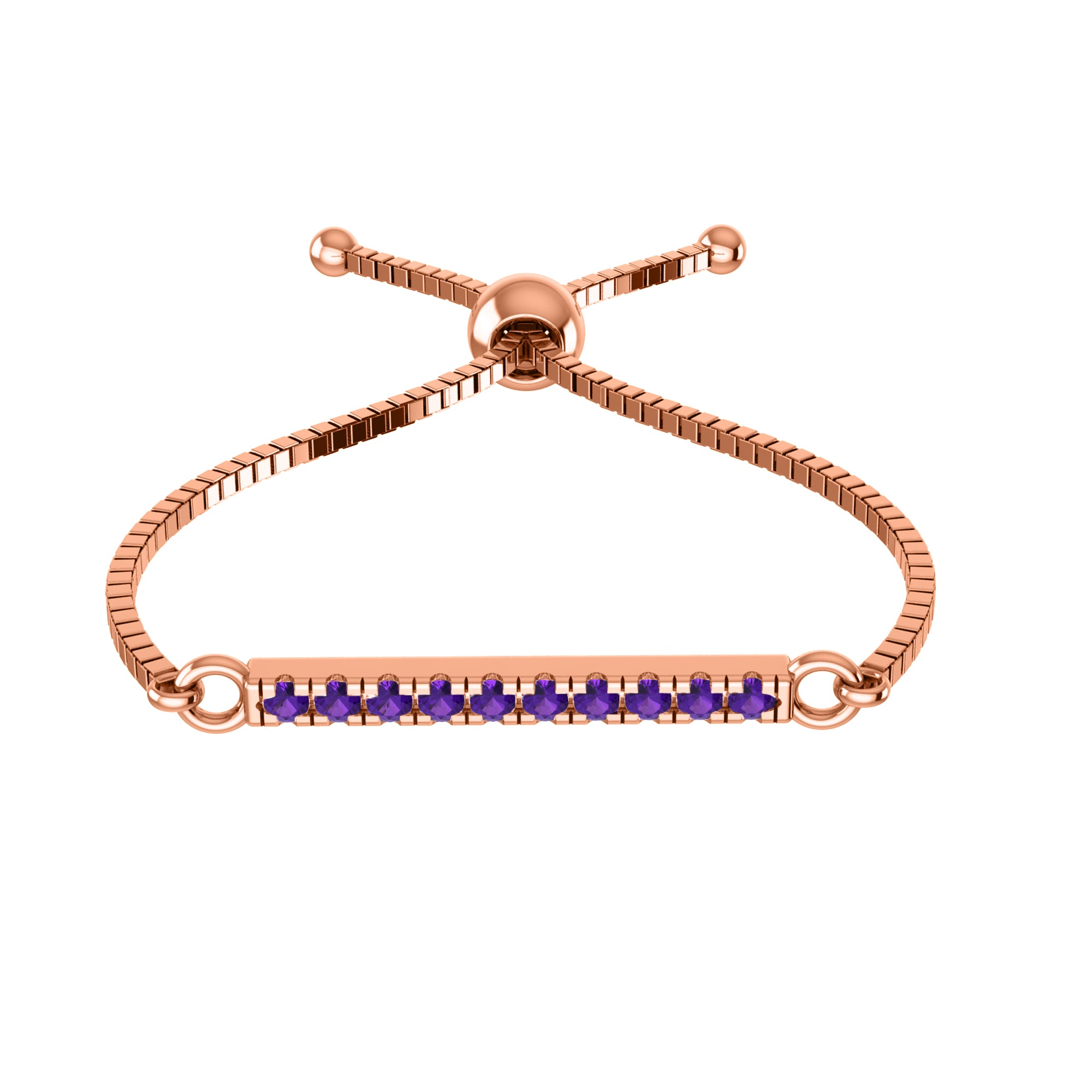 RKC 925 Sterling Silver Carat Wt 0.2 CT Multi Women's Bolo Adjustable Bracelet 14K Yellow Gold Plated Product Weight 2.80 GM