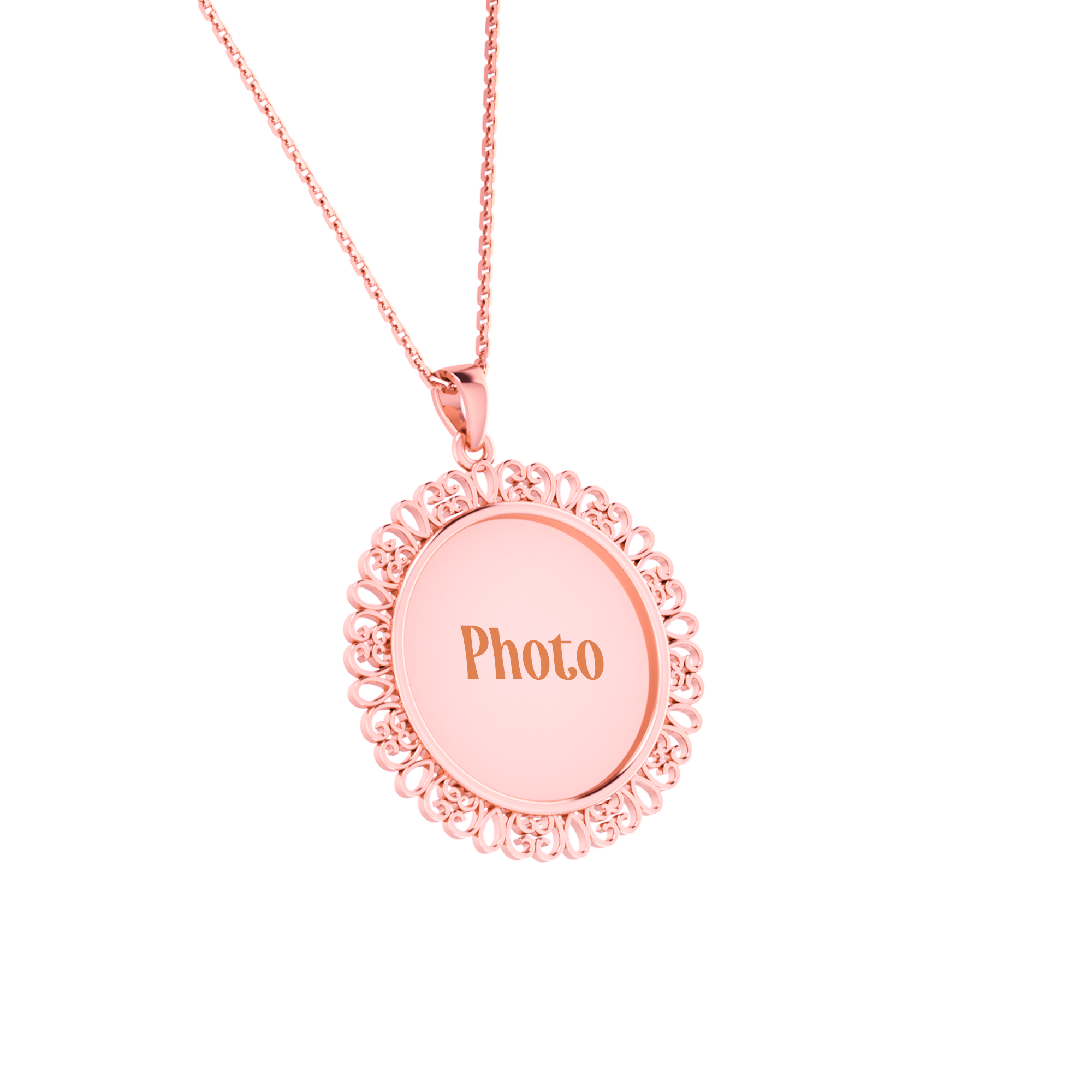 RKC Memory Photo Pendant Locket 14k Yellow Gold Plated 925 Silver Weight 6gm