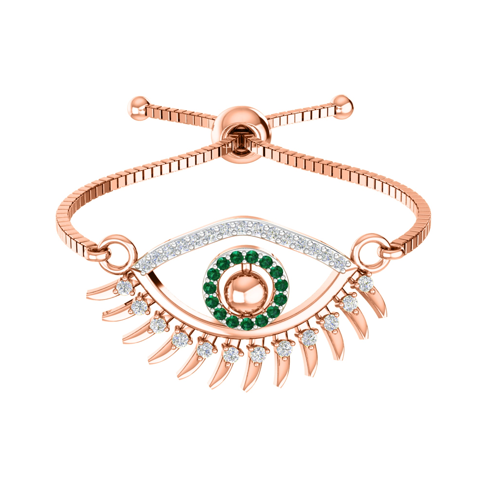 RKC 925 Sterling Silver 0.14Ct Multi Gemstone Women's Bracelet 14K Yellow Gold Plated Wt 3.80 GM Height 10.00mm