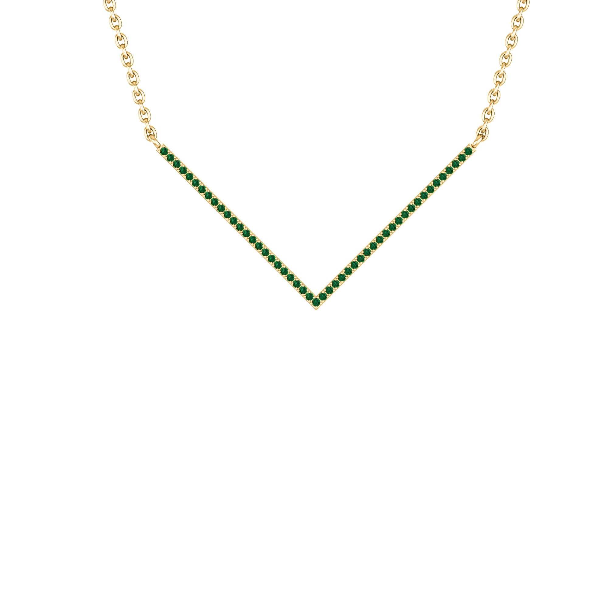 RKC 0.4 CT Moissanite Charm Necklace 925 Silver 14k Rose gold Plated Product Weight 3.5 GM Height 24.00 MM