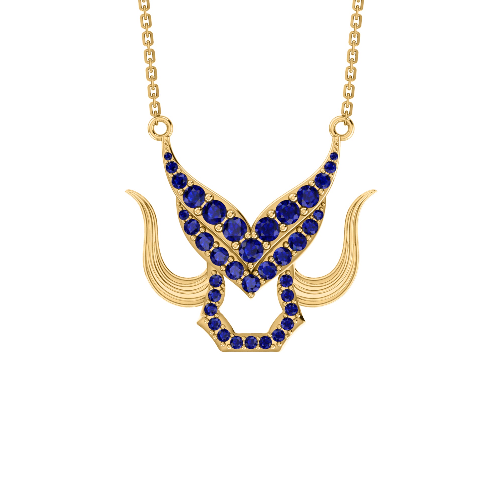 Γοητευτικό κολιέ RKC 2.73Ct Moissanite 925 Ασήμι 14 καρατίων Κίτρινο επιχρυσωμένο Βάρος προϊόντος 7.00gm Ύψος 26.00mm