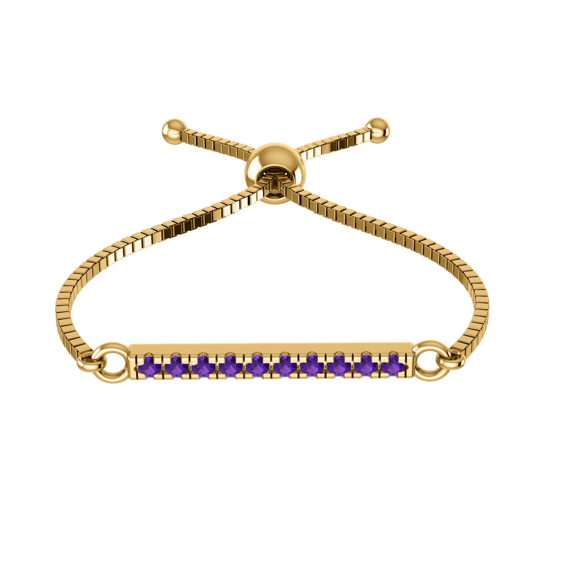 RKC 925 Sterling Silver Carat Wt 0.2 CT Multi Women's Bolo Adjustable Bracelet 14K Yellow Gold Plated Product Weight 2.80 GM