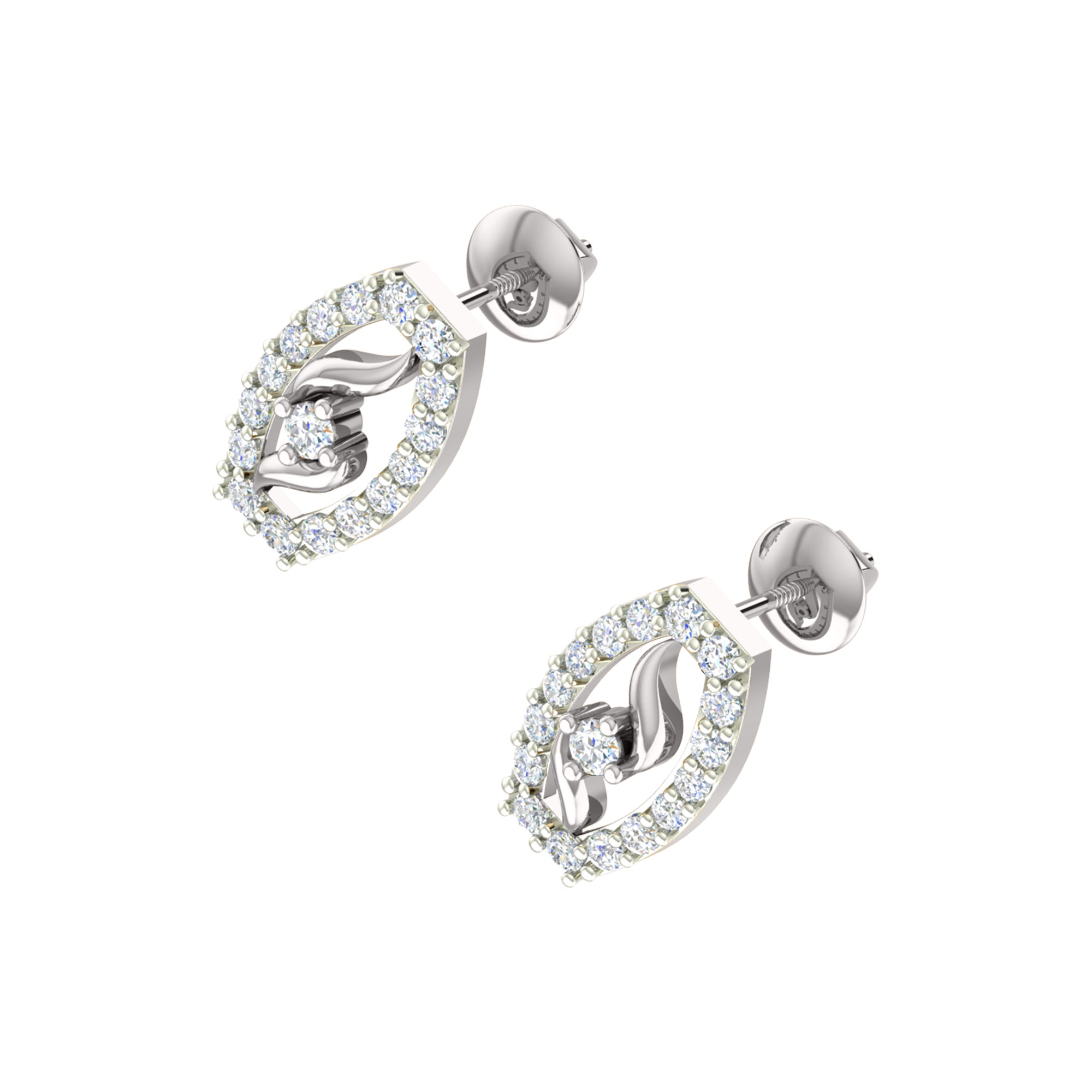 RKC 925 सिल्व्हर गोल्डन टोटल 0.89 Ct मॉइसॅनाइट पेंडंट Wt 3.50gm आणि Wt कानातले 2.00gm सेट 14K यलो गोल्ड प्लेटेड