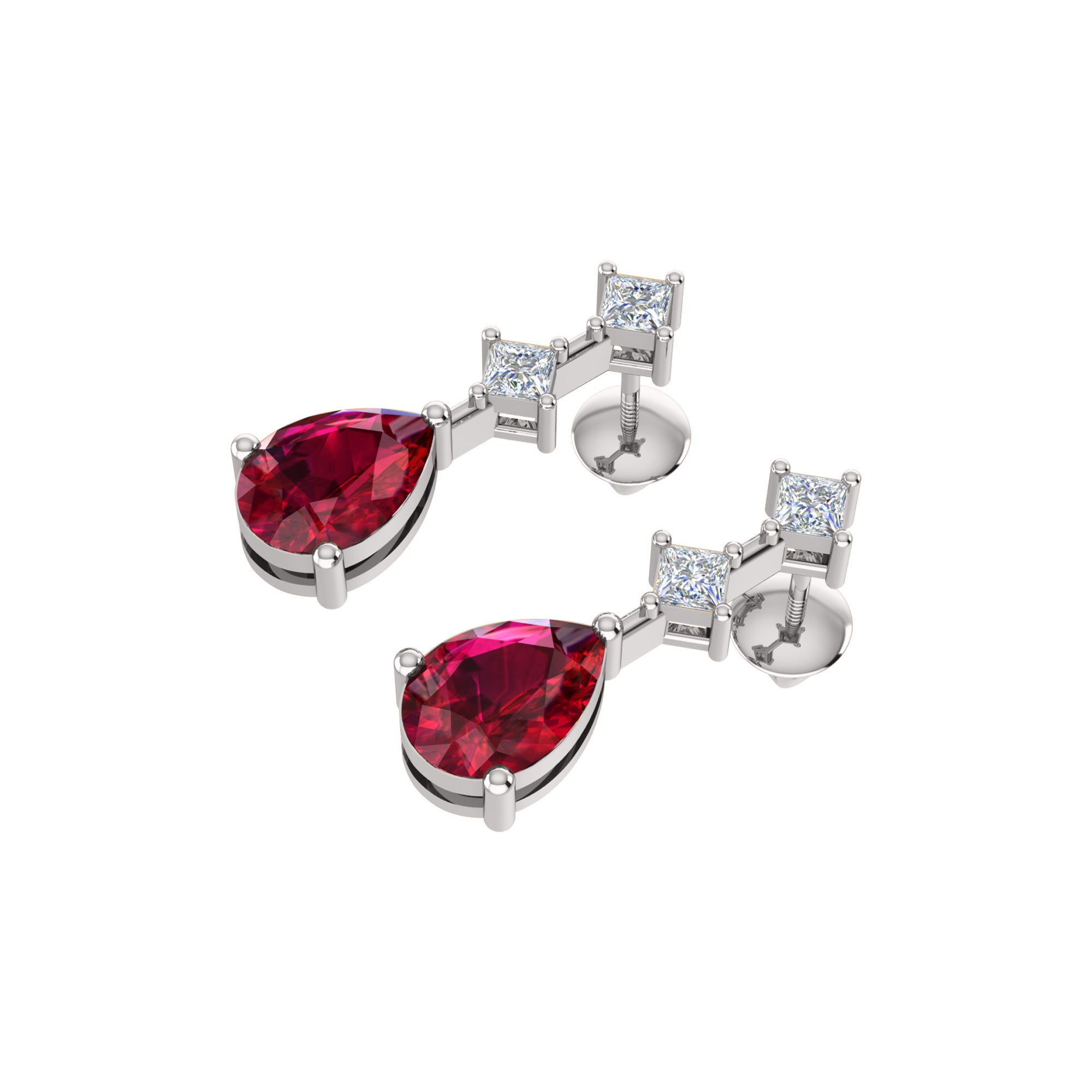 RKC 925 Sterling Silver Drop Dangle Women's Earring 14k Yellow Over Wt 3.50gm Height 23.50mm