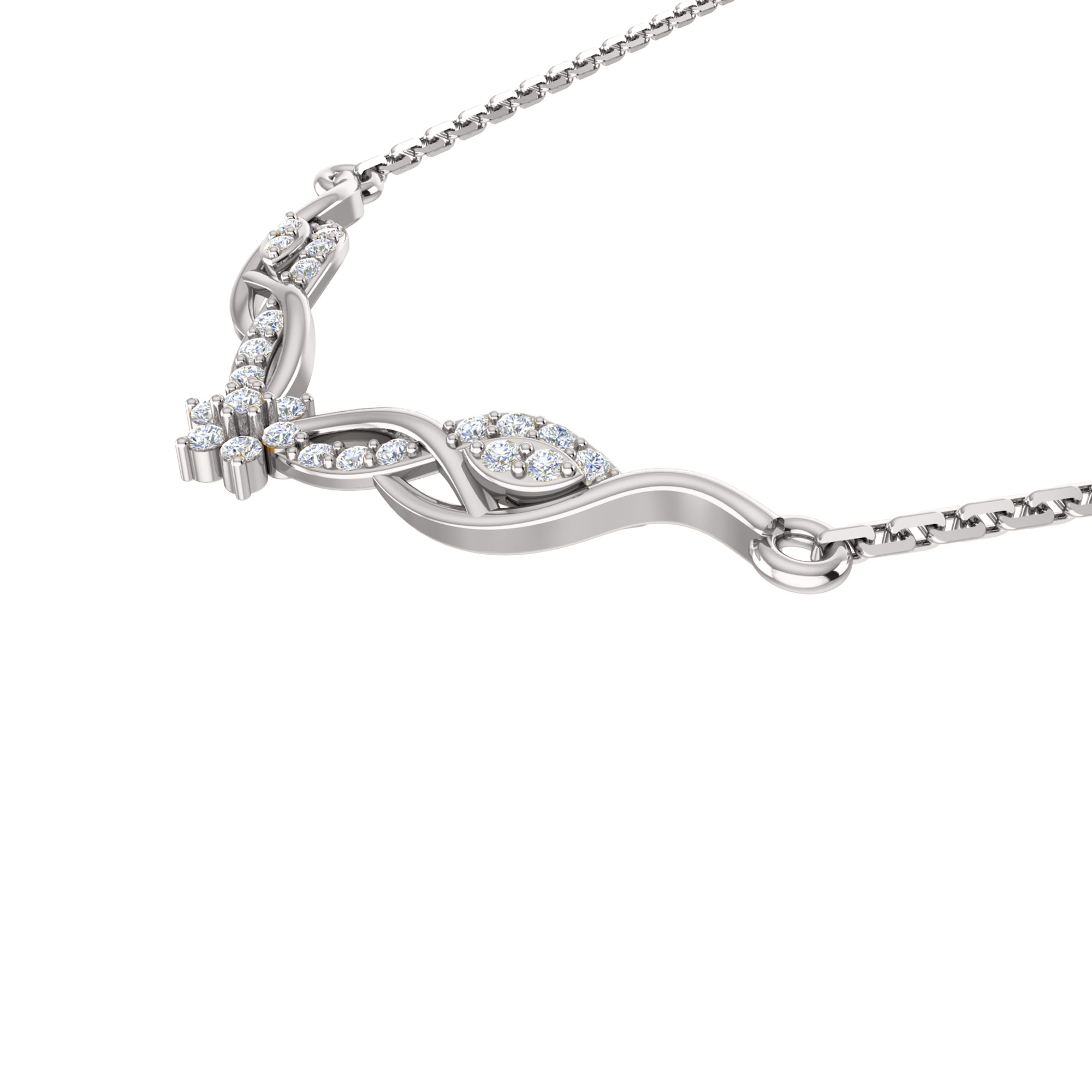 RKC 2.4 CT Charming Moissanite Necklace 925 Silver 14k Yellow gold Plated Product Weight 4.50 GM Height 16.50 MM