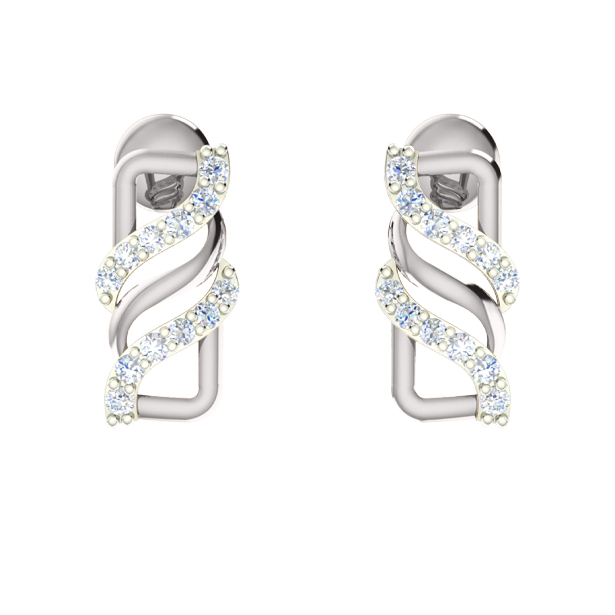 RKC 925 સિલ્વર ગોલ્ડન ટોટલ 0.48Ct મોઈસાનાઈટ પેન્ડન્ટ Wt 3.80gm અને Wt એરિંગ 2.20gm સેટ 14K યલો ગોલ્ડ પ્લેટેડ સાથે