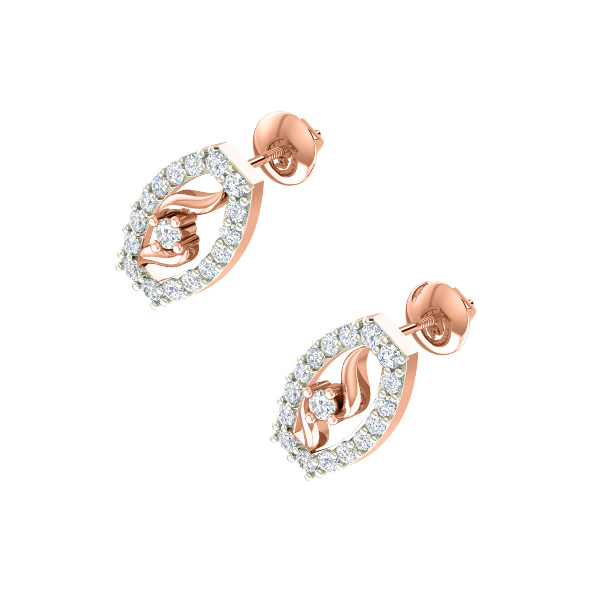 RKC 925 सिल्व्हर गोल्डन टोटल 0.89 Ct मॉइसॅनाइट पेंडंट Wt 3.50gm आणि Wt कानातले 2.00gm सेट 14K यलो गोल्ड प्लेटेड