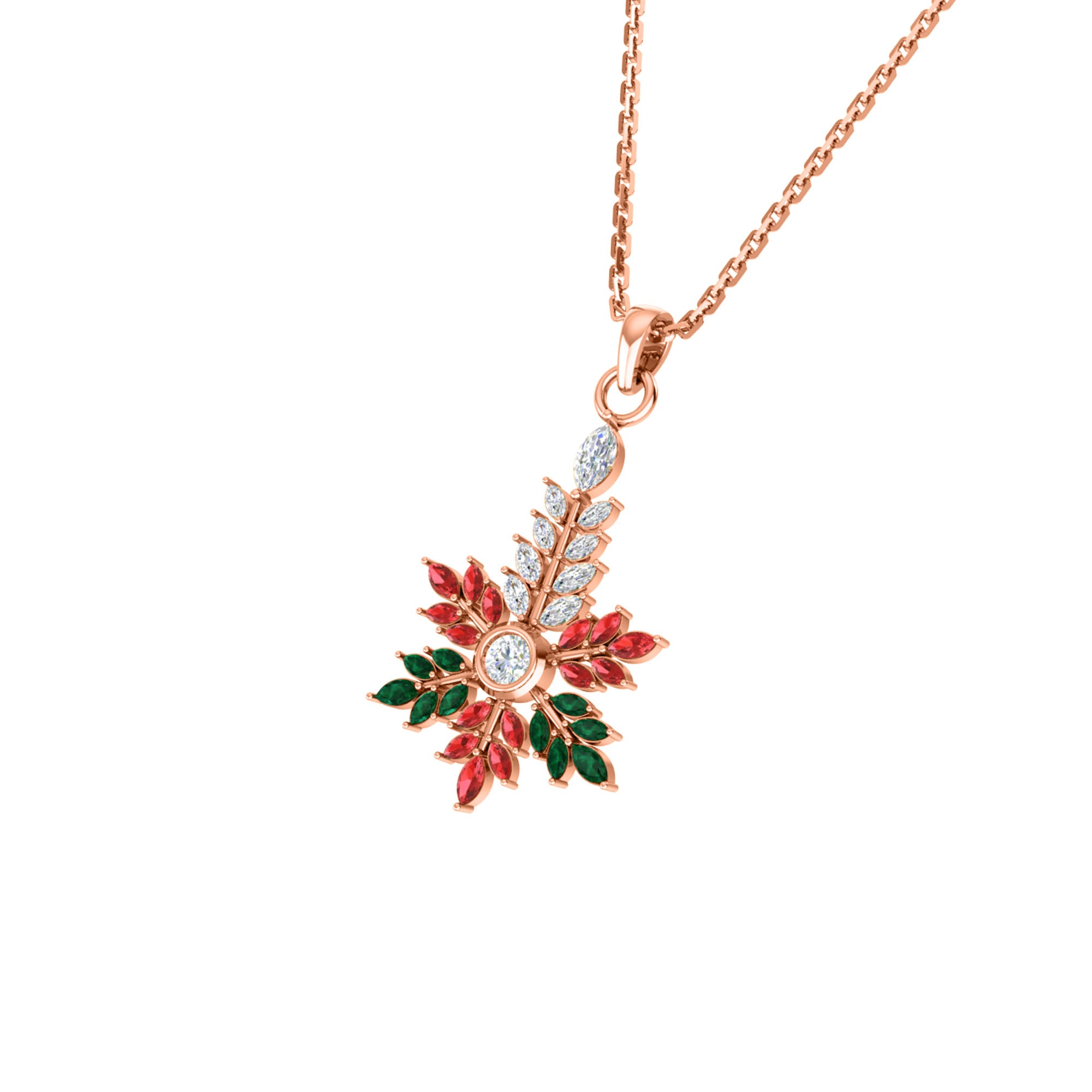 RKC 925 Silver Golden Total 2.69Ct CZ Pendant Wt 3.60gm And Wt Earring 3.20gm Set With 14K Yellow Gold Plated