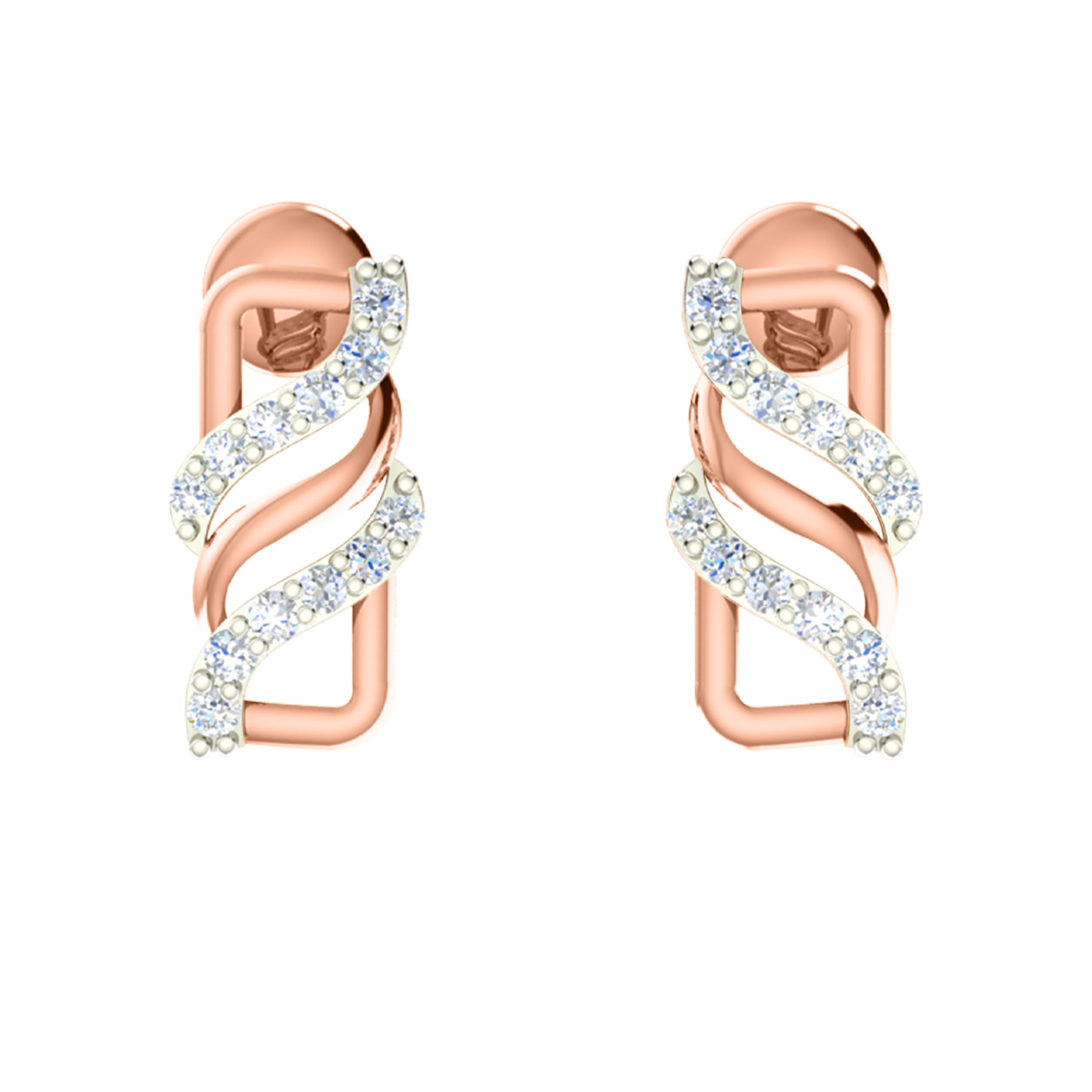 RKC 925 સિલ્વર ગોલ્ડન ટોટલ 0.48Ct મોઈસાનાઈટ પેન્ડન્ટ Wt 3.80gm અને Wt એરિંગ 2.20gm સેટ 14K યલો ગોલ્ડ પ્લેટેડ સાથે