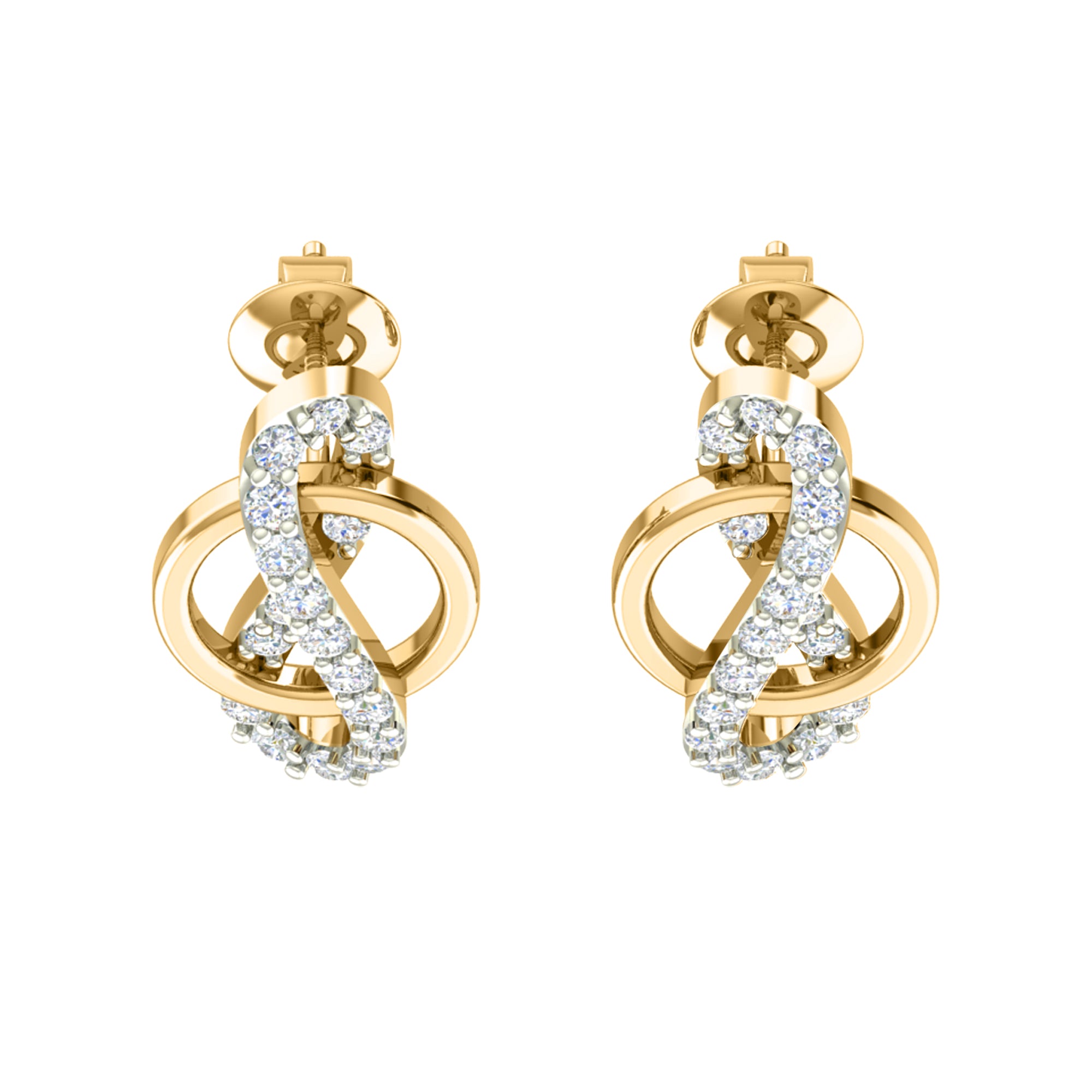 RKC 925 срэбра, золата, 0,67 карата, кулон з муасаніта, вага 4,10 г і завушніцы 2,70 г, камплект з пакрыццём з жоўтага золата 14 карат