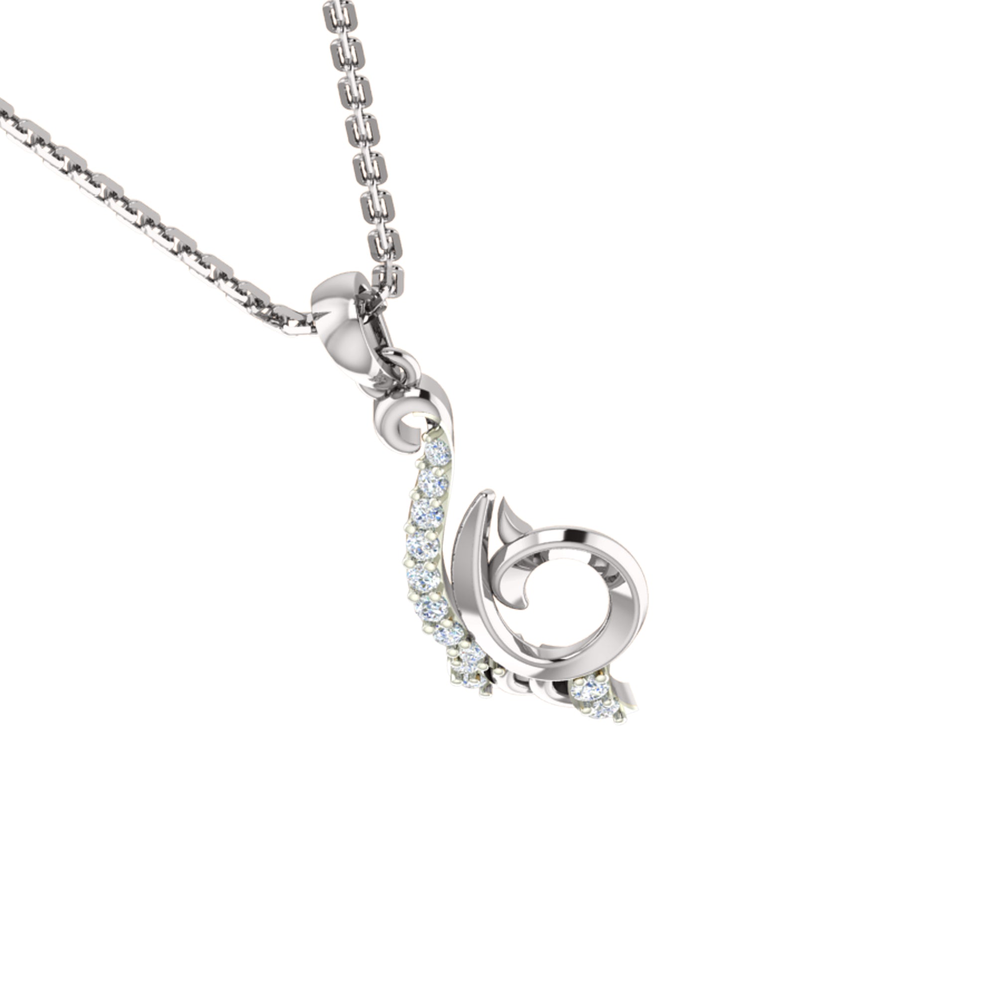 RKC 925 સિલ્વર ગોલ્ડન ટોટલ 0.21Ct મોઈસાનાઈટ પેન્ડન્ટ Wt 3.30gm અને Wt એરિંગ 1.60gm સેટ 14K યલો ગોલ્ડ પ્લેટેડ સાથે